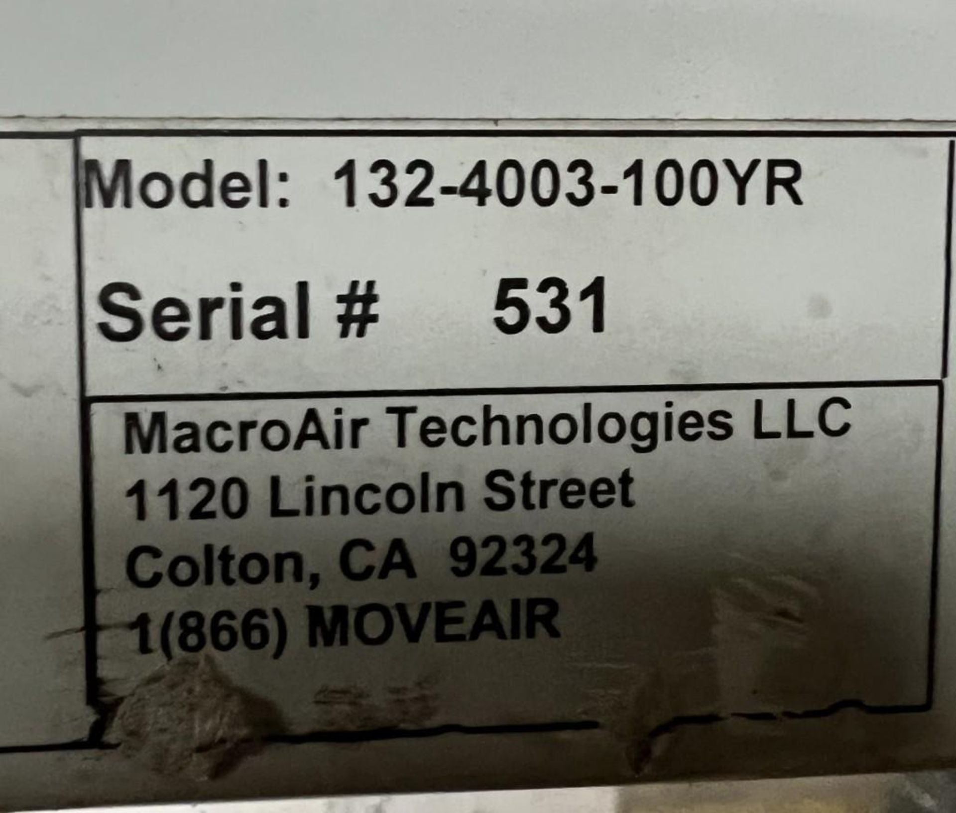 MacroAir Technologies Approximate 20' Diameter Warehouse Fan. With controller. (Rigging/Loading Fee - Image 7 of 7