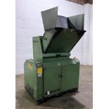 Used- Rapid Rage Granulator. Open rotor, approximate 36" long. Driven by a 25hp, 3/60/230/460 volt,