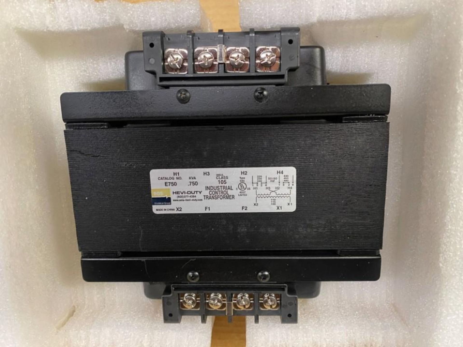 EGS INDUSTRIAL CONTROL TRANSFORMER E750 - Image 2 of 4
