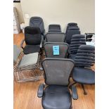 LOT: (11) Rolling Office Chairs and (6) Stationary Office Chairs