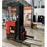 Raymond Electric Stand Up Reach Truck, Model EAS1 R30TT, Serial# ET-F-07-15996. Approximate 3000# ca