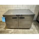 Delfield 2-Door Undercounter Refrigerator, 48" W x 34" H x 31.5" D