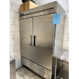 True 2-Door Refrigerator Model T-49, S/N 11869237, 54" W x 83" H x 30" D