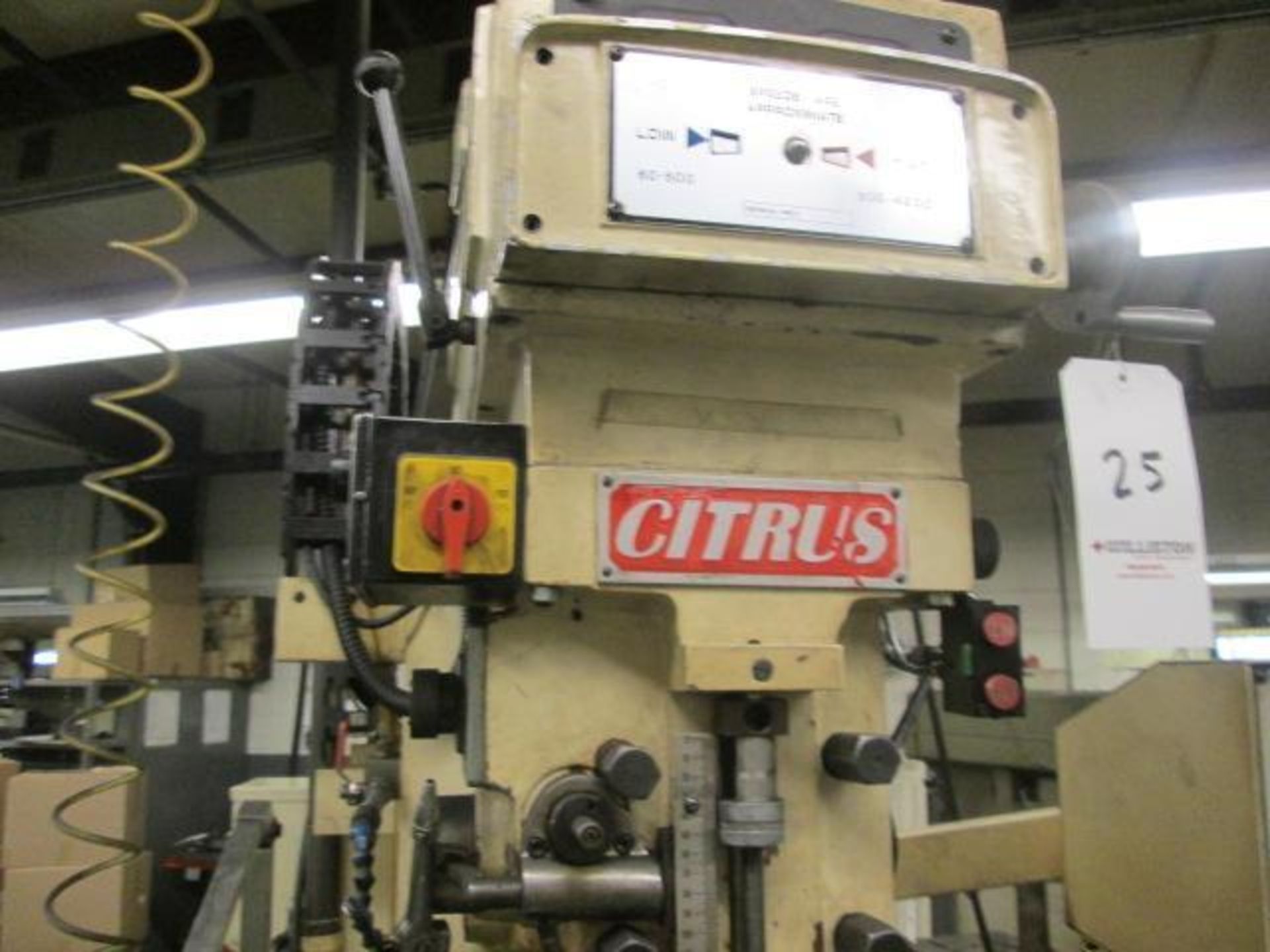 Citrus/Milltronics MB-14 Vertical Milling Machine - Image 5 of 8