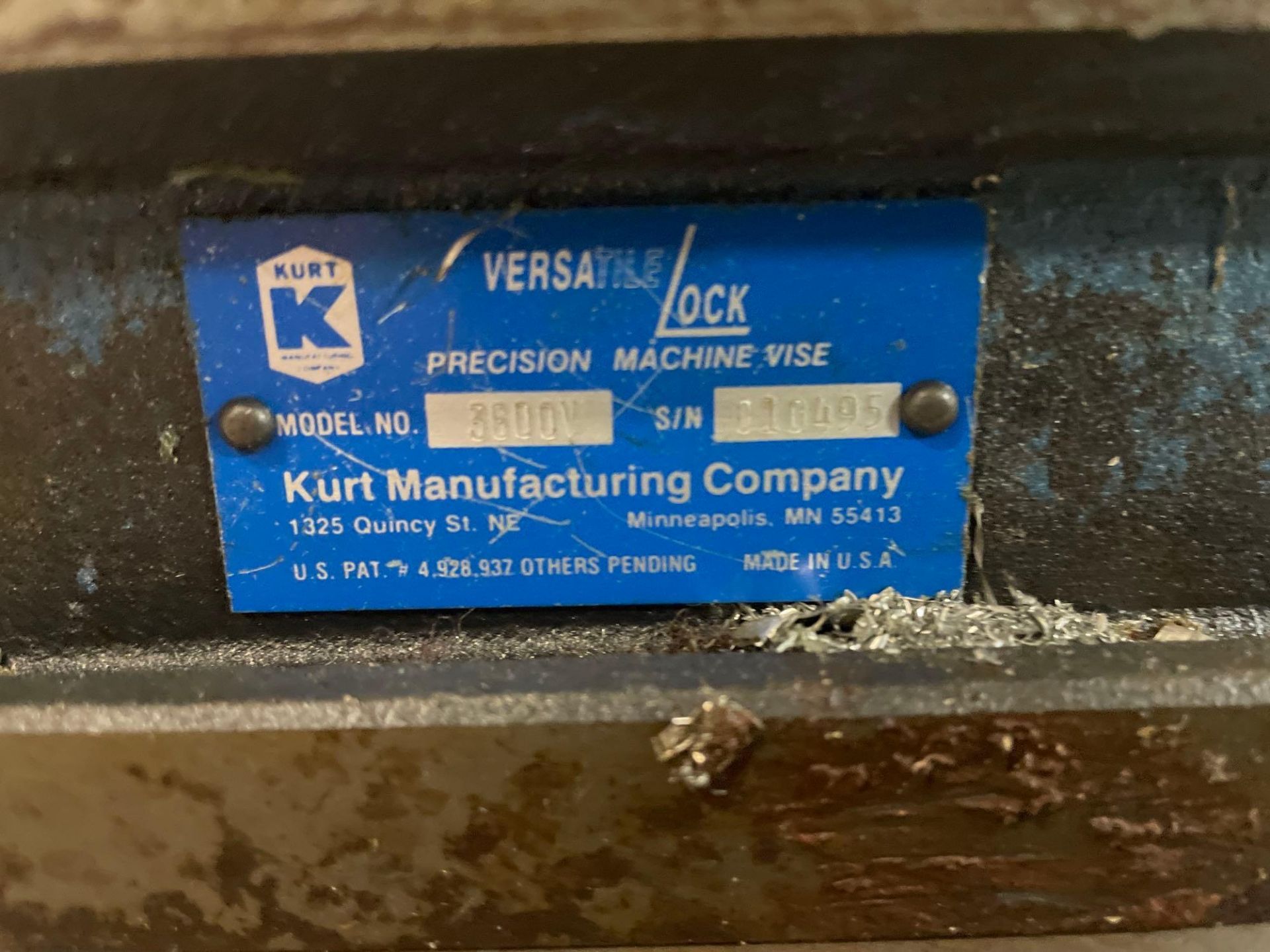 (2) Kurt Milling Vises Model 3600 V6 Inch - Image 2 of 3