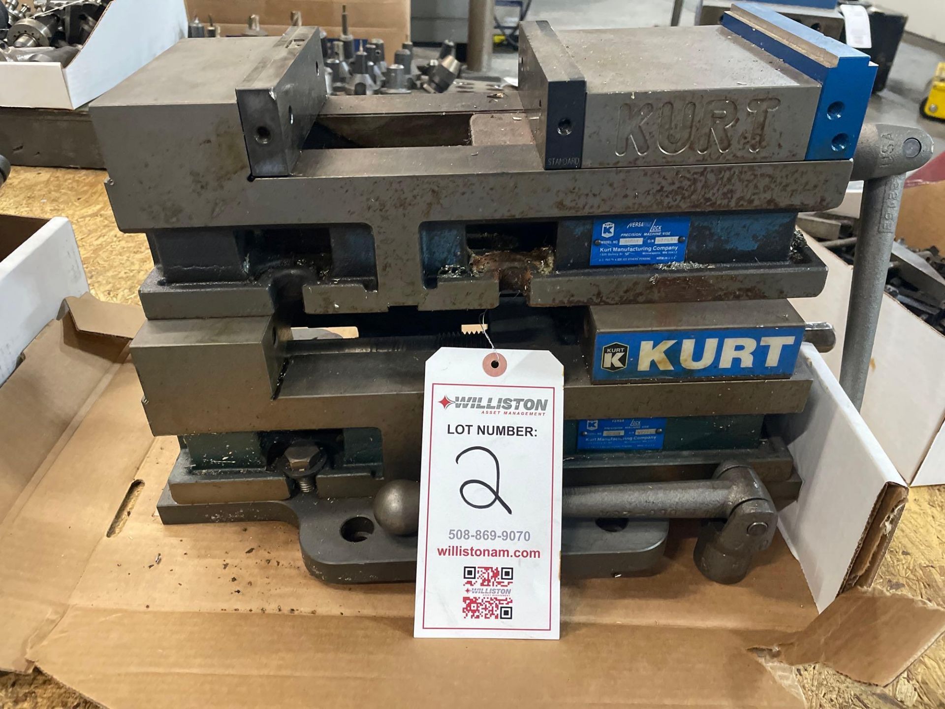 (2) Kurt Milling Vises Model 3600 V6 Inch