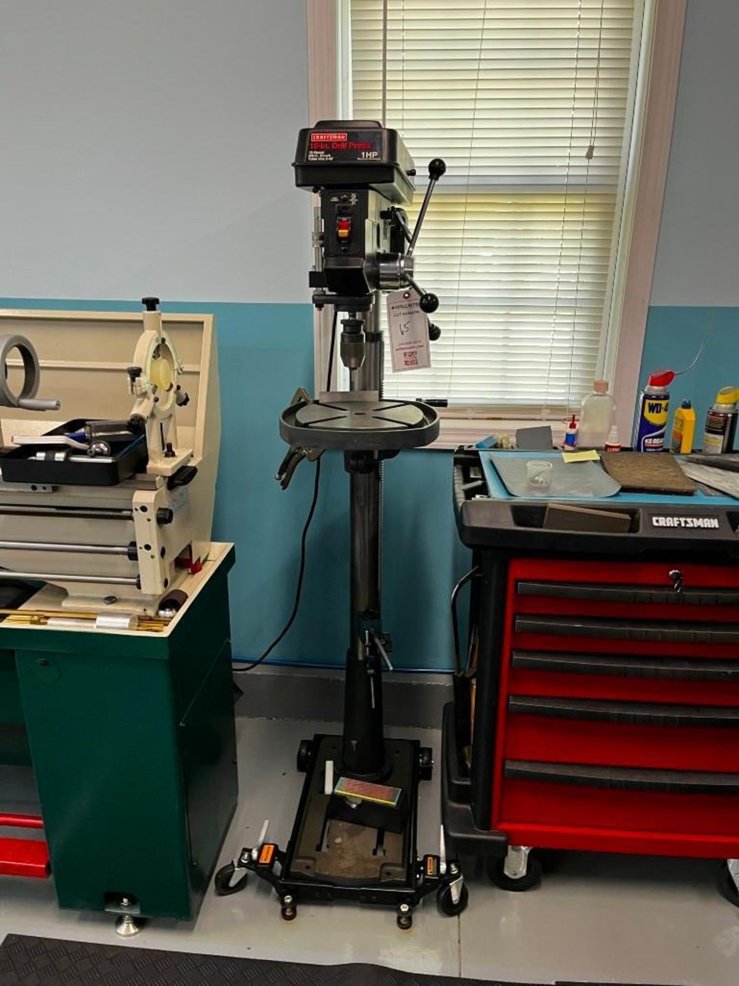 Crafstman 15" Drill Press with Stand - Image 6 of 8
