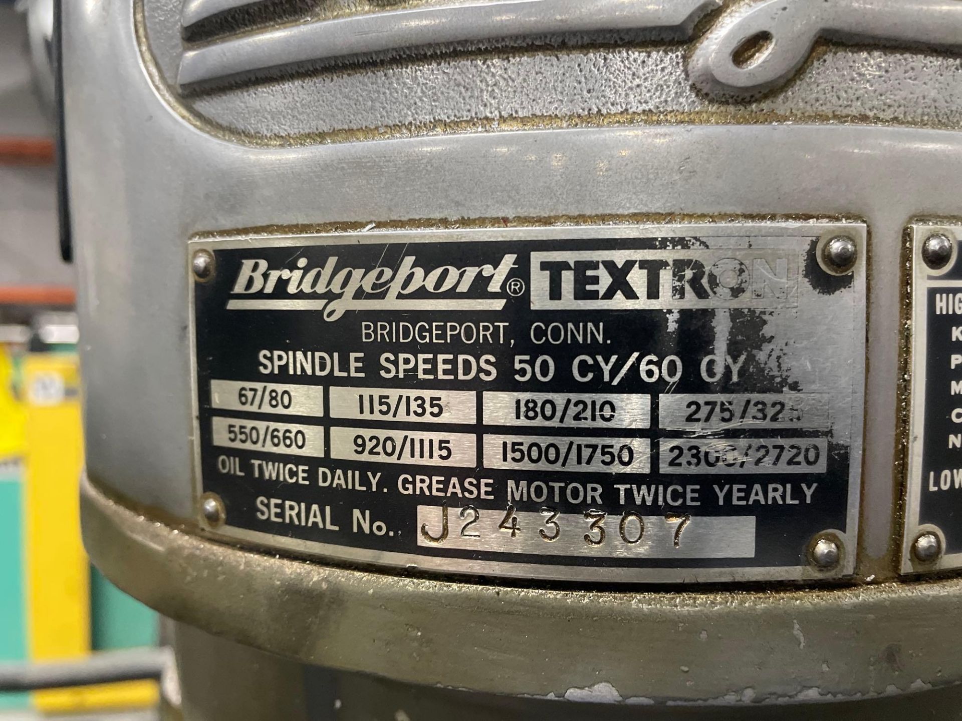 Bridgeport Jay Head Milling Machine - Image 5 of 5