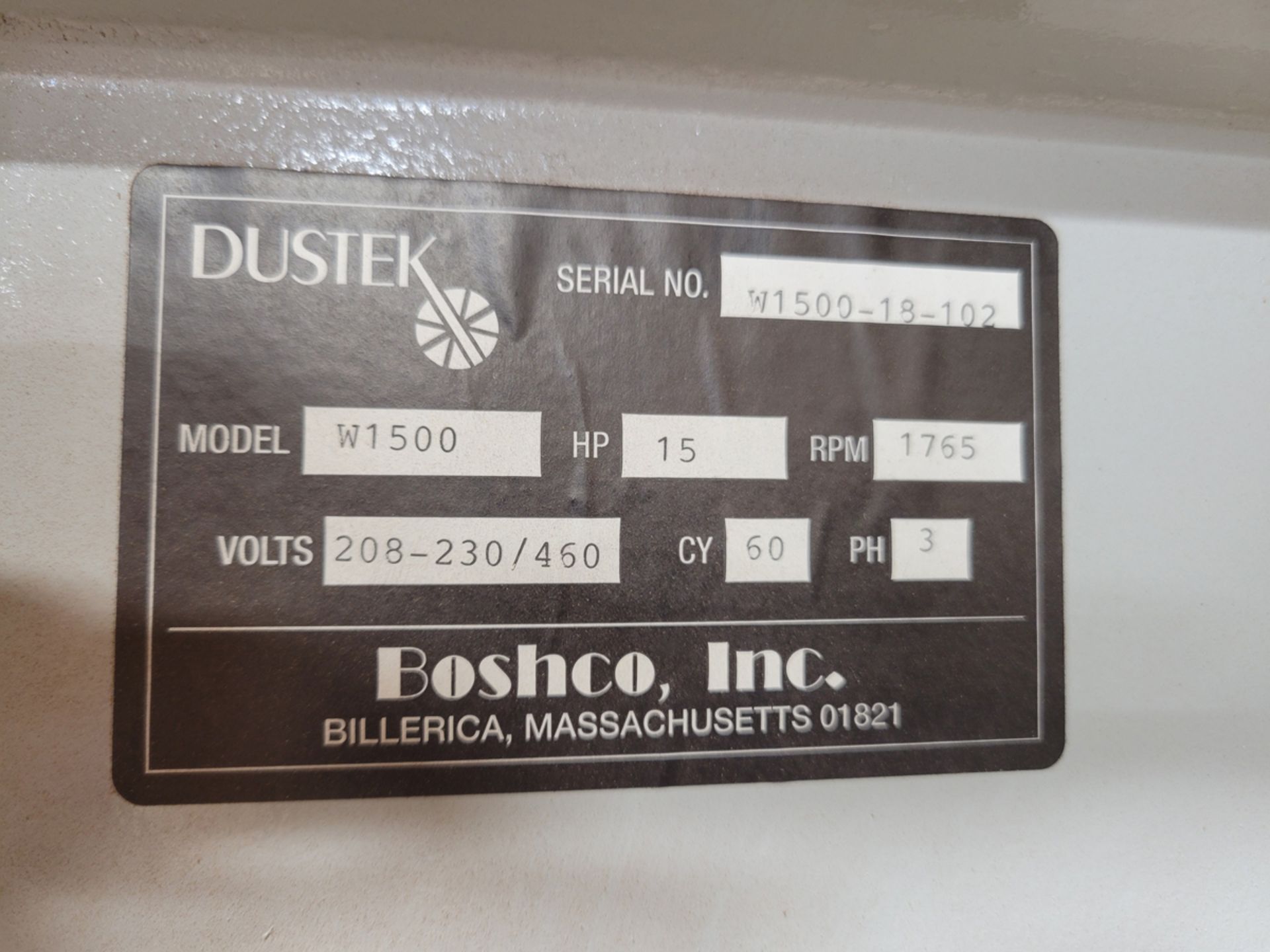 Dustek Whispurr Model: W1500 Dust Collector - Image 8 of 8