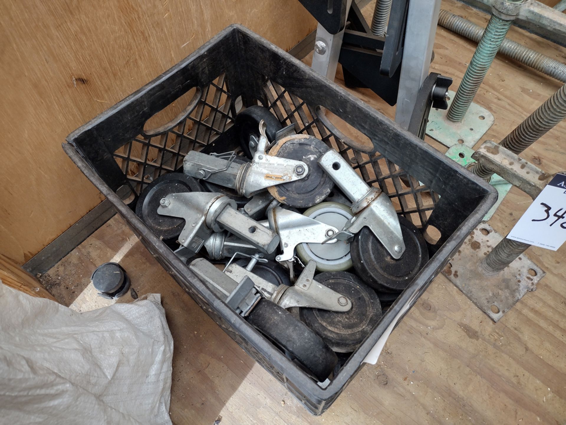 A Group of (9) Ass't Heavy Duty Casters