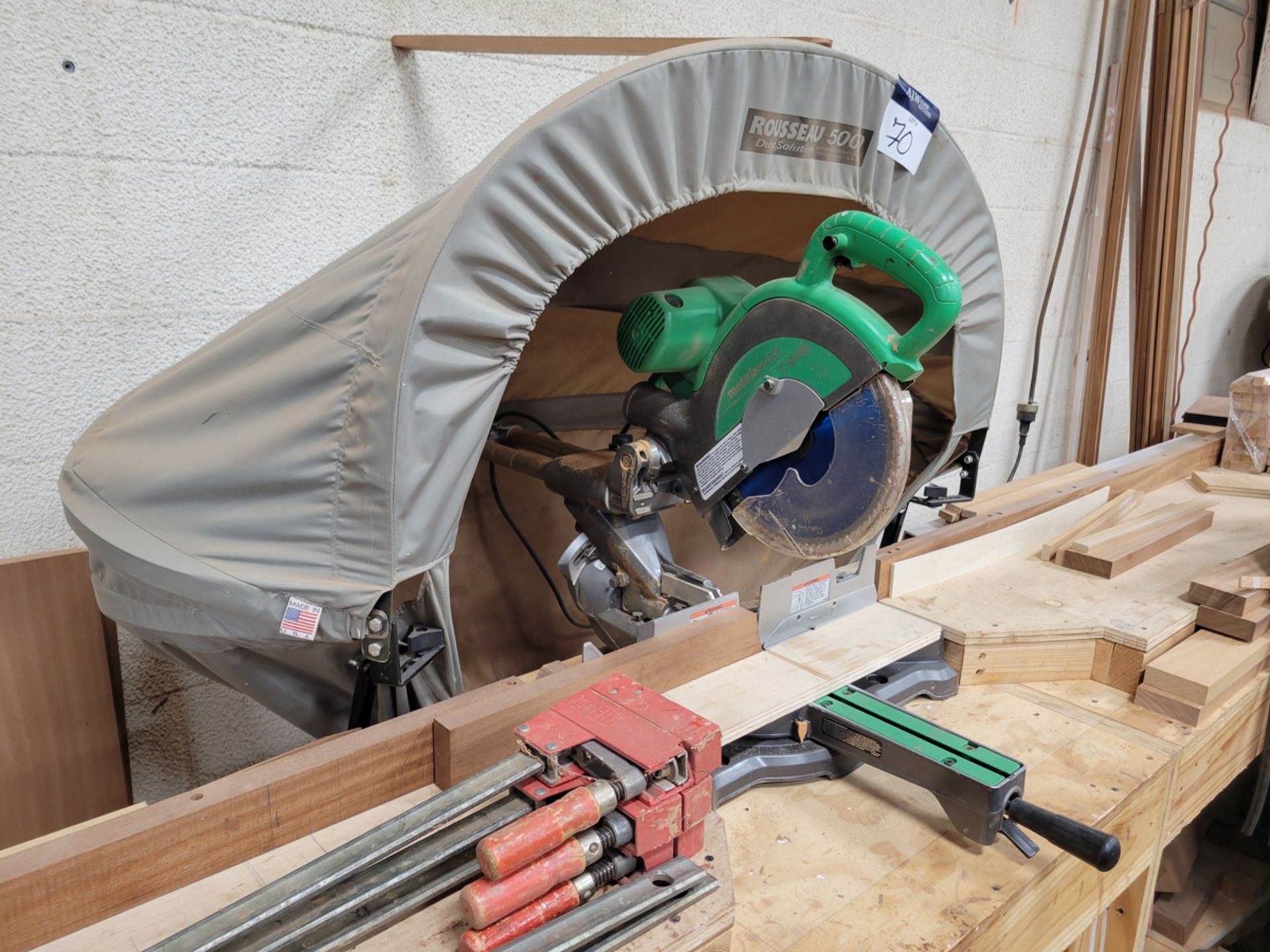 Metabo Model: C10FSB 10" Slide Compound Miter Saw w/ Rousseau 5000 Dust Catch - Image 2 of 6