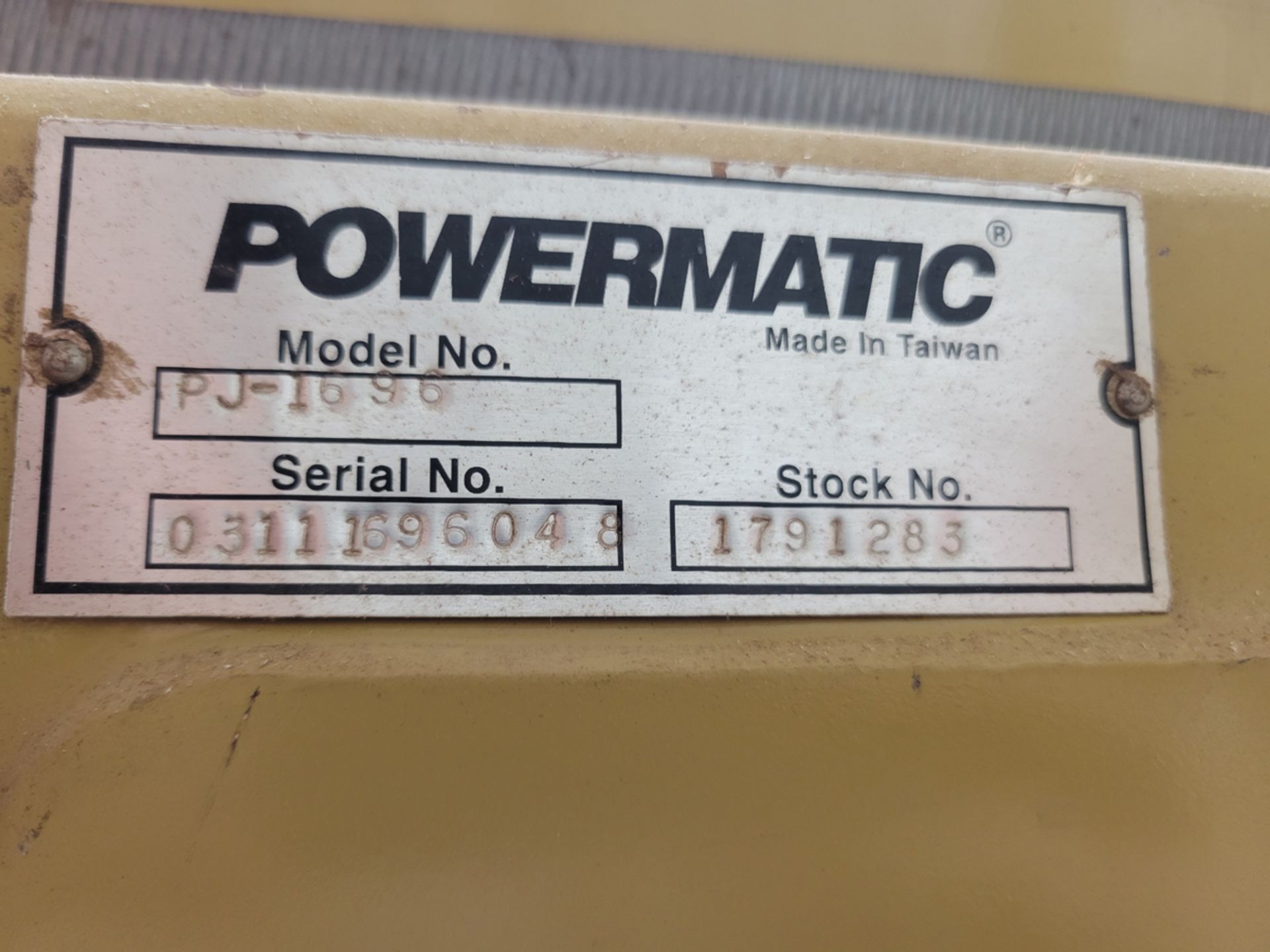 Powermatic Model: PJ-1696 16" Jointer - Image 11 of 11