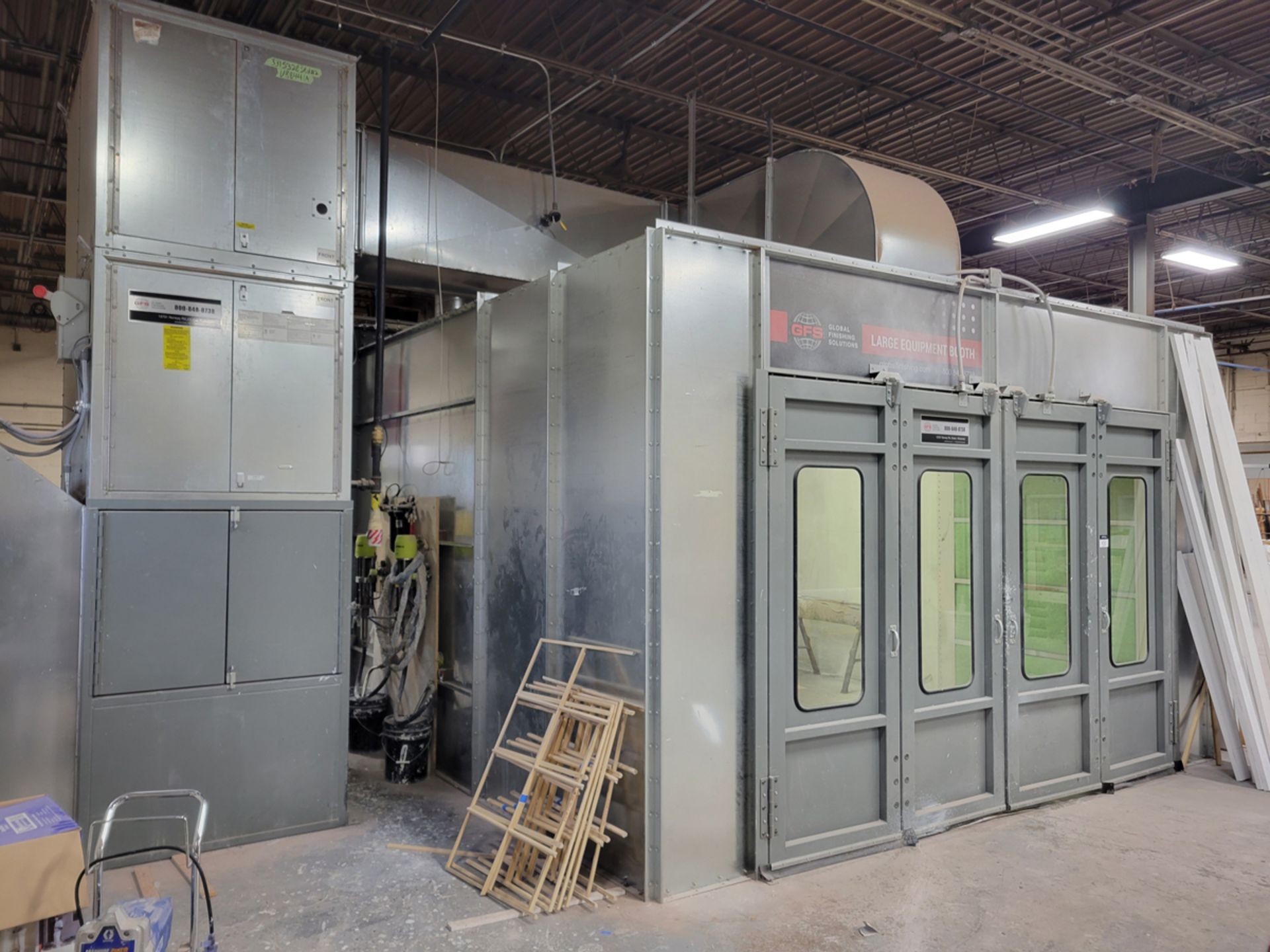 Global Finishing Solutions Large Equipment Crossdraft Spray Booth w/ Siemens Simatic HMI Panel - Image 5 of 44