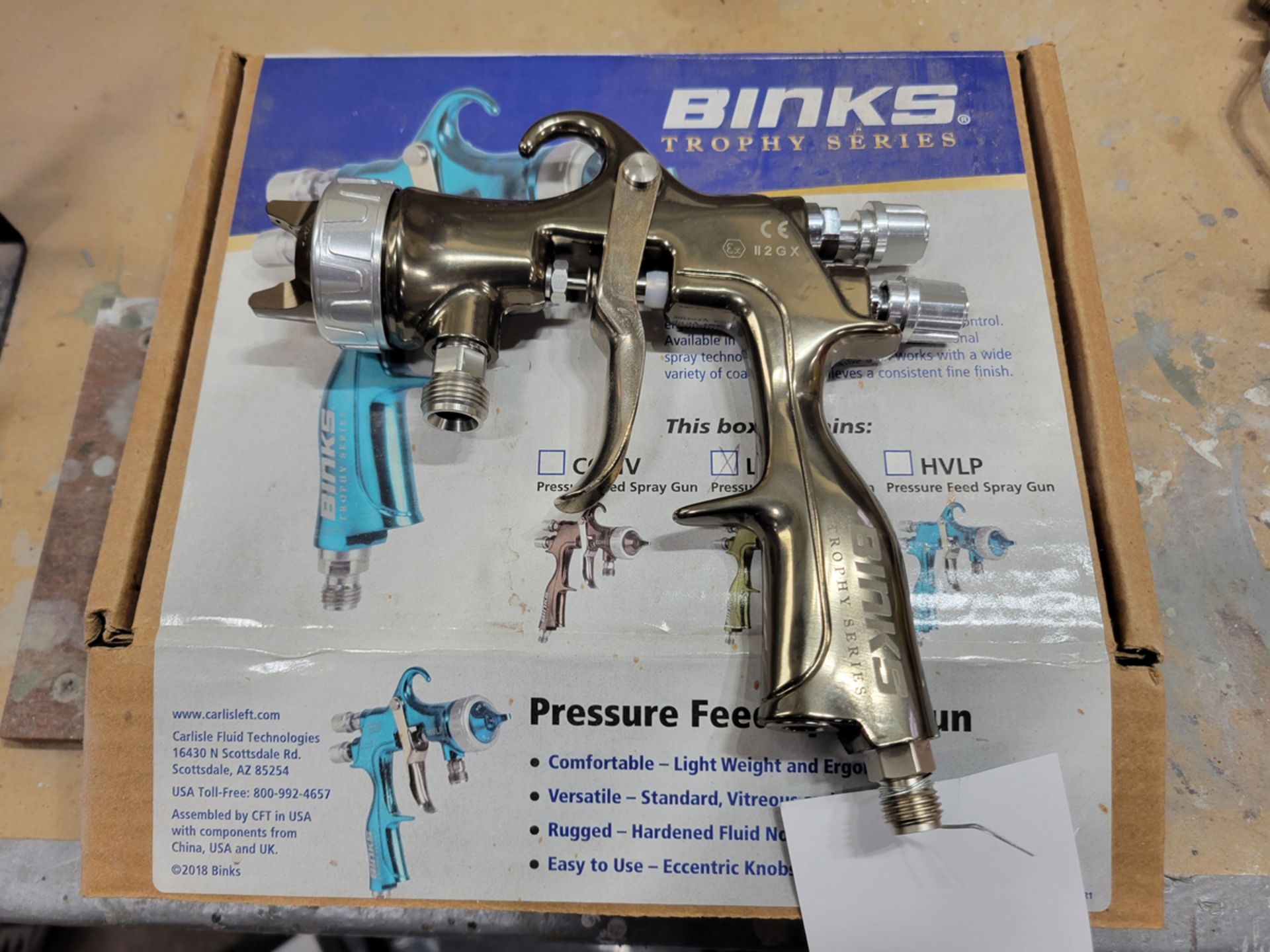 Binks Trophy Series LVMP Paint Spray Gun