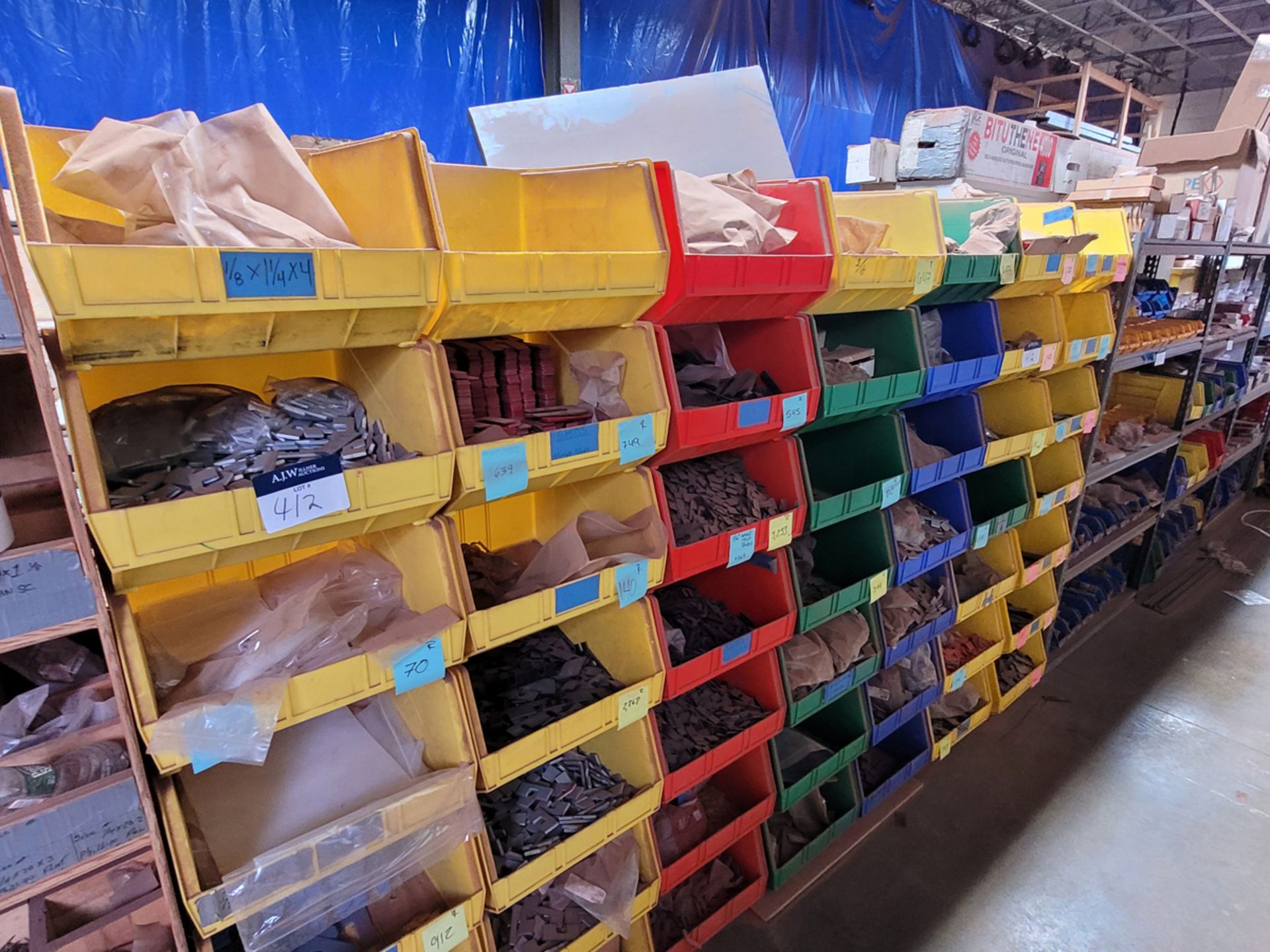 A Large Group of Ass't Fastening Hardware and Organizing Bins