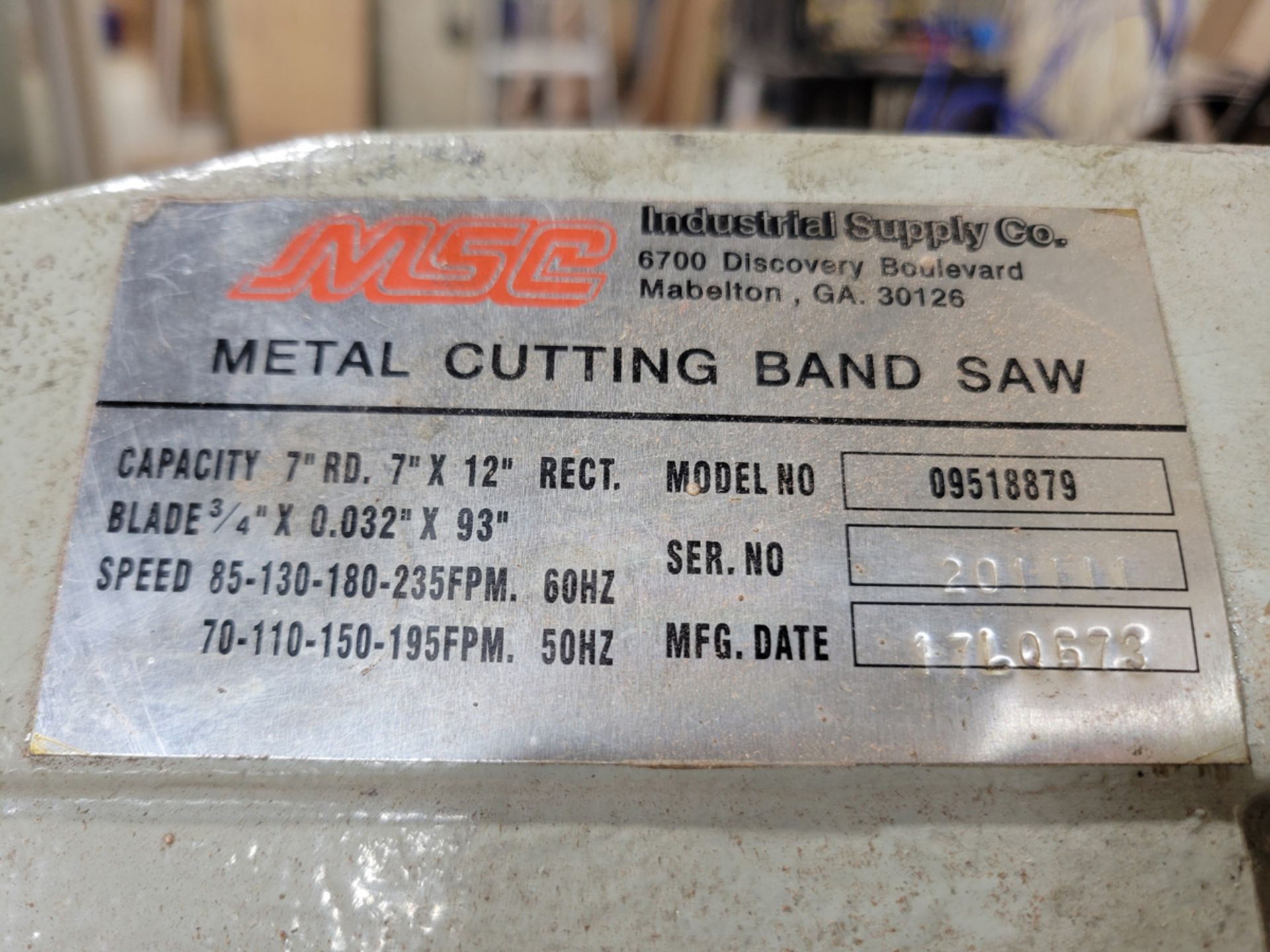 MSC 7"x12" Metal Cutting Band Saw - Image 11 of 11