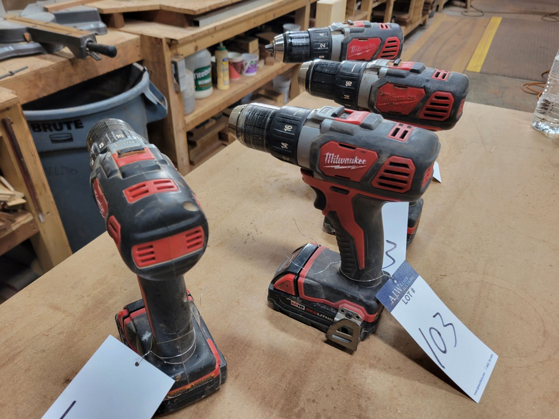 {EACH} (4) Milwaukee 18 Volt 1/2" Drill Driver w/ Battery and Charger - Image 2 of 3