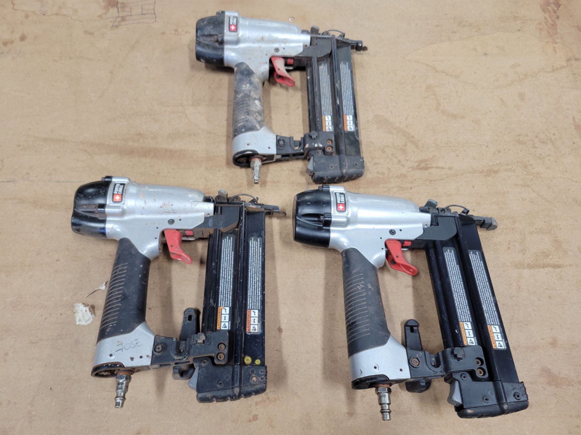 {EACH} (3) Porter Cable Model: BN200C Pneumatic Brad Nailer