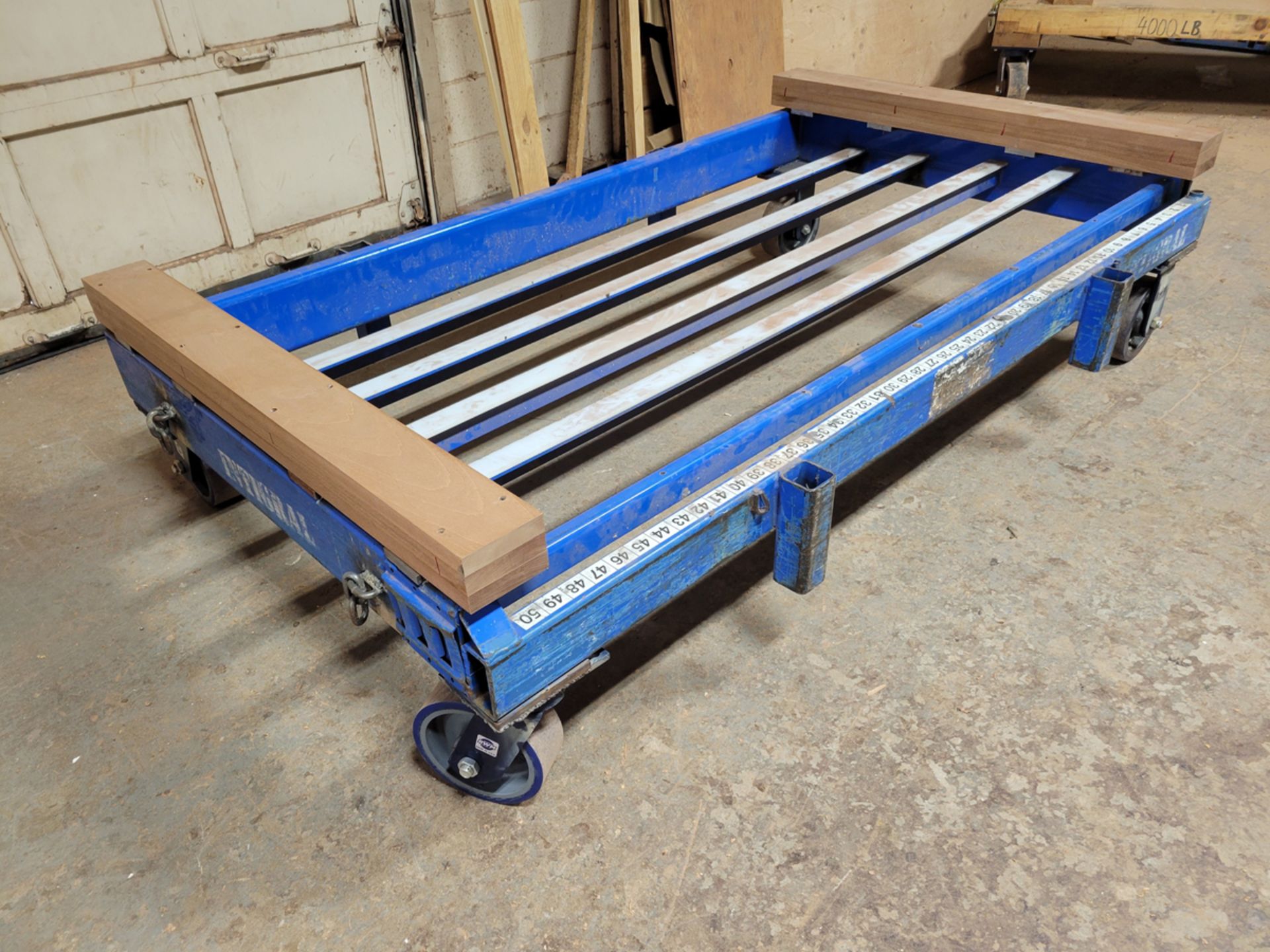 Heavy Duty Metal Material Cart w/ RWM Castors