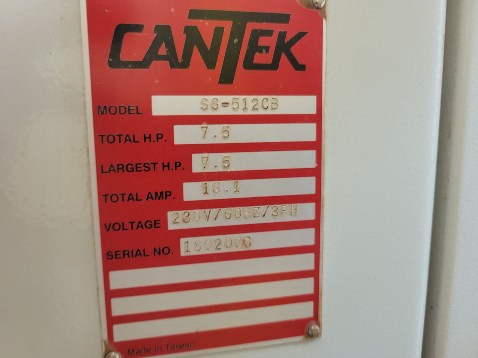 Cantek Model: SS-512CB Shaper - Image 12 of 12