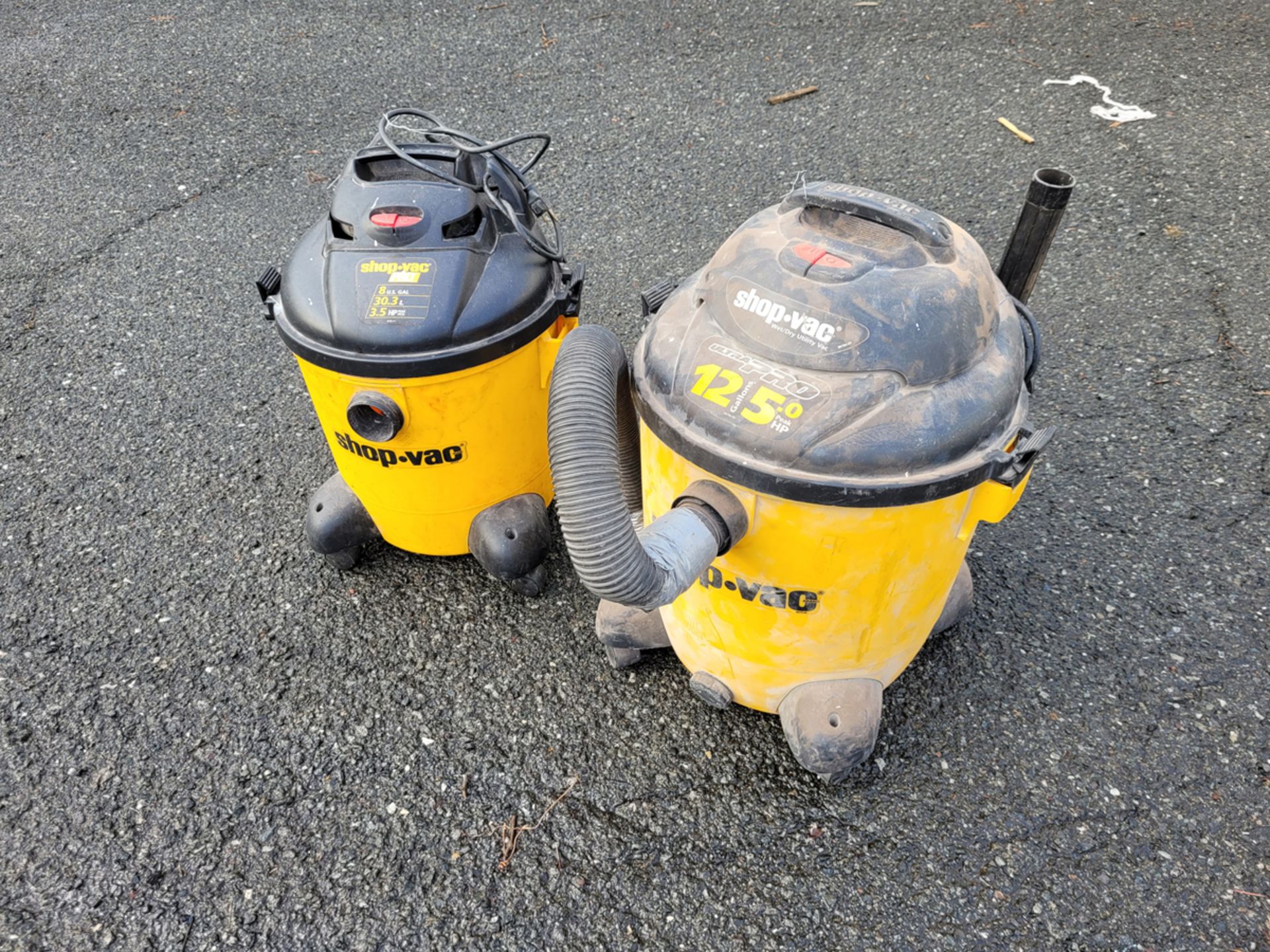 {Each} (2) Ass't Shop Vac Wet/Dry Utility Vacuums