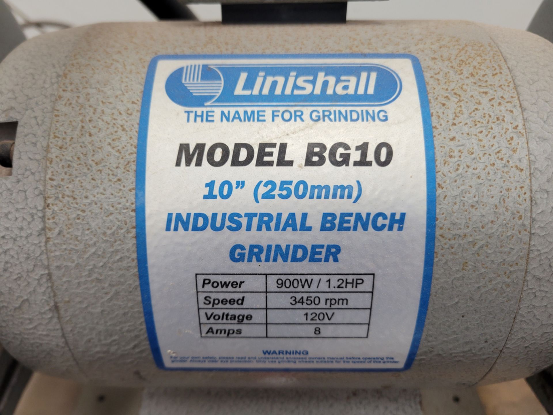 Linishall Model:BG10 10" Industrial Bench Grinder - Image 5 of 5