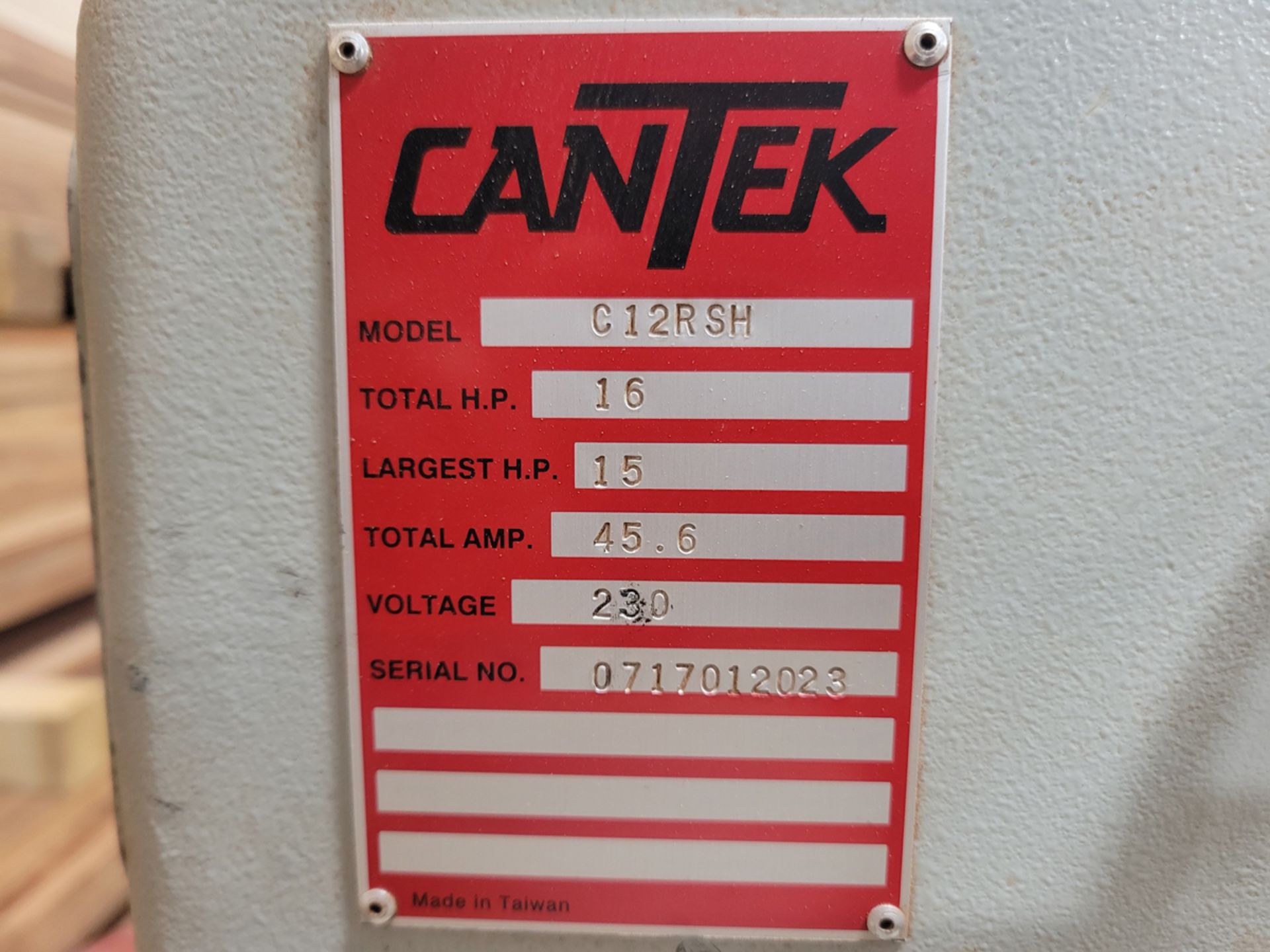 Cantek Model: C12RSH Straight Line Ripsaw - Image 13 of 13