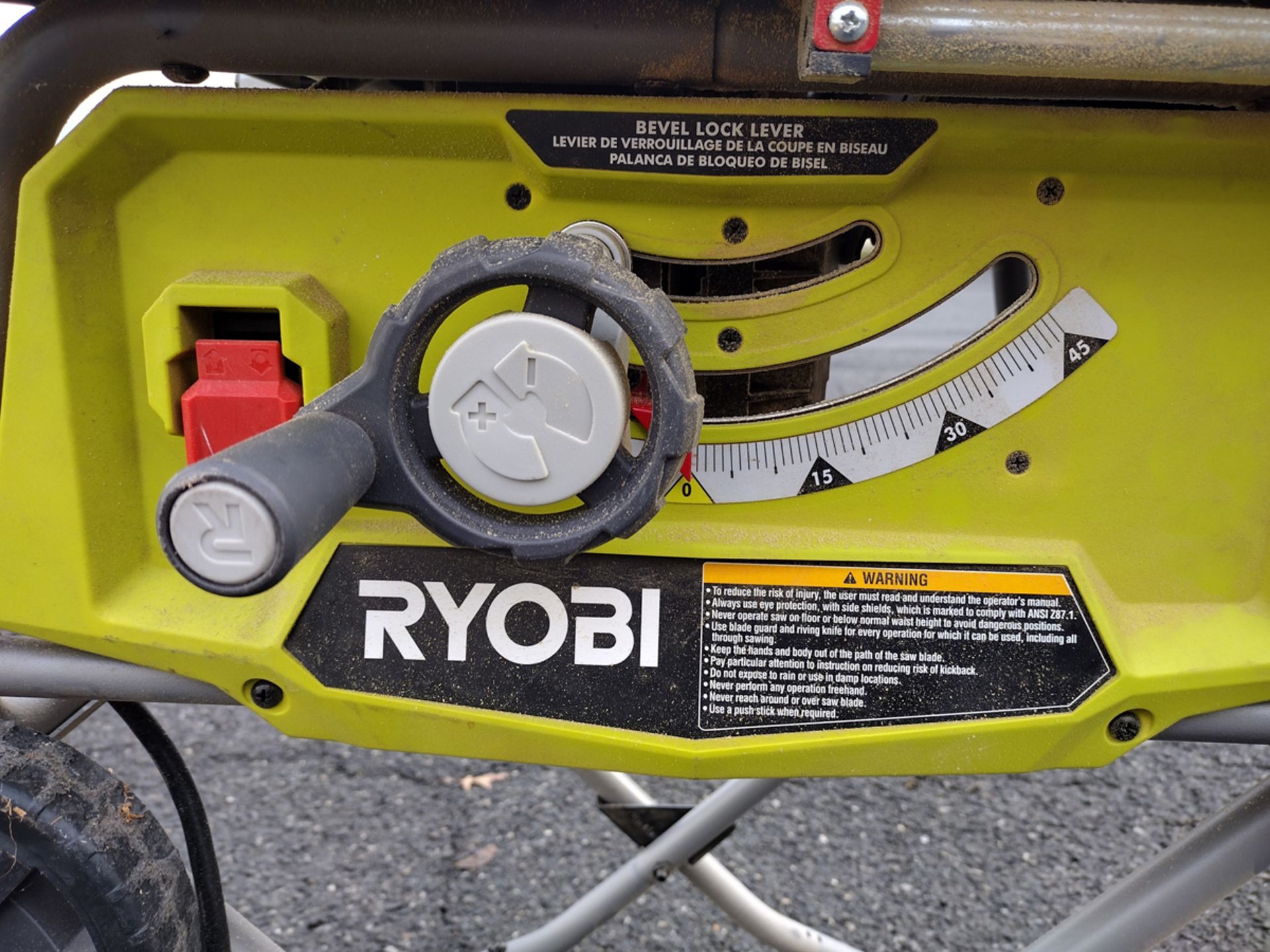 Ryobi RTS22 10 in. Table Saw with Rolling Stand - Image 3 of 5