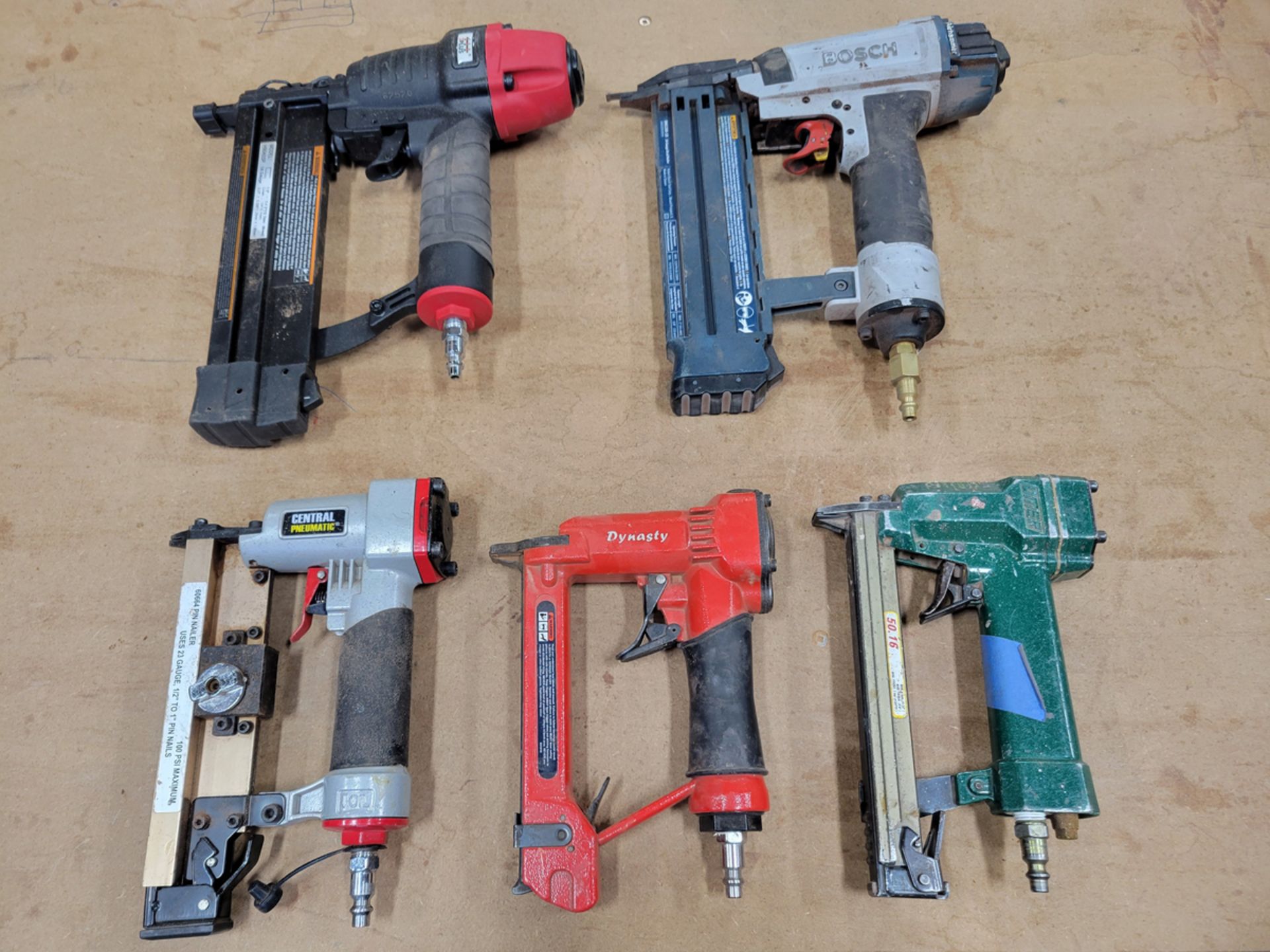 {EACH} (5) Assorted Pneumatic Nailers - Image 2 of 7