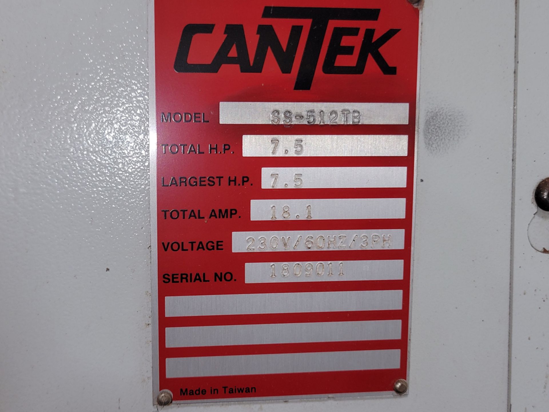 Cantek Model: SS-512TB Tilting Shaper - Image 11 of 11