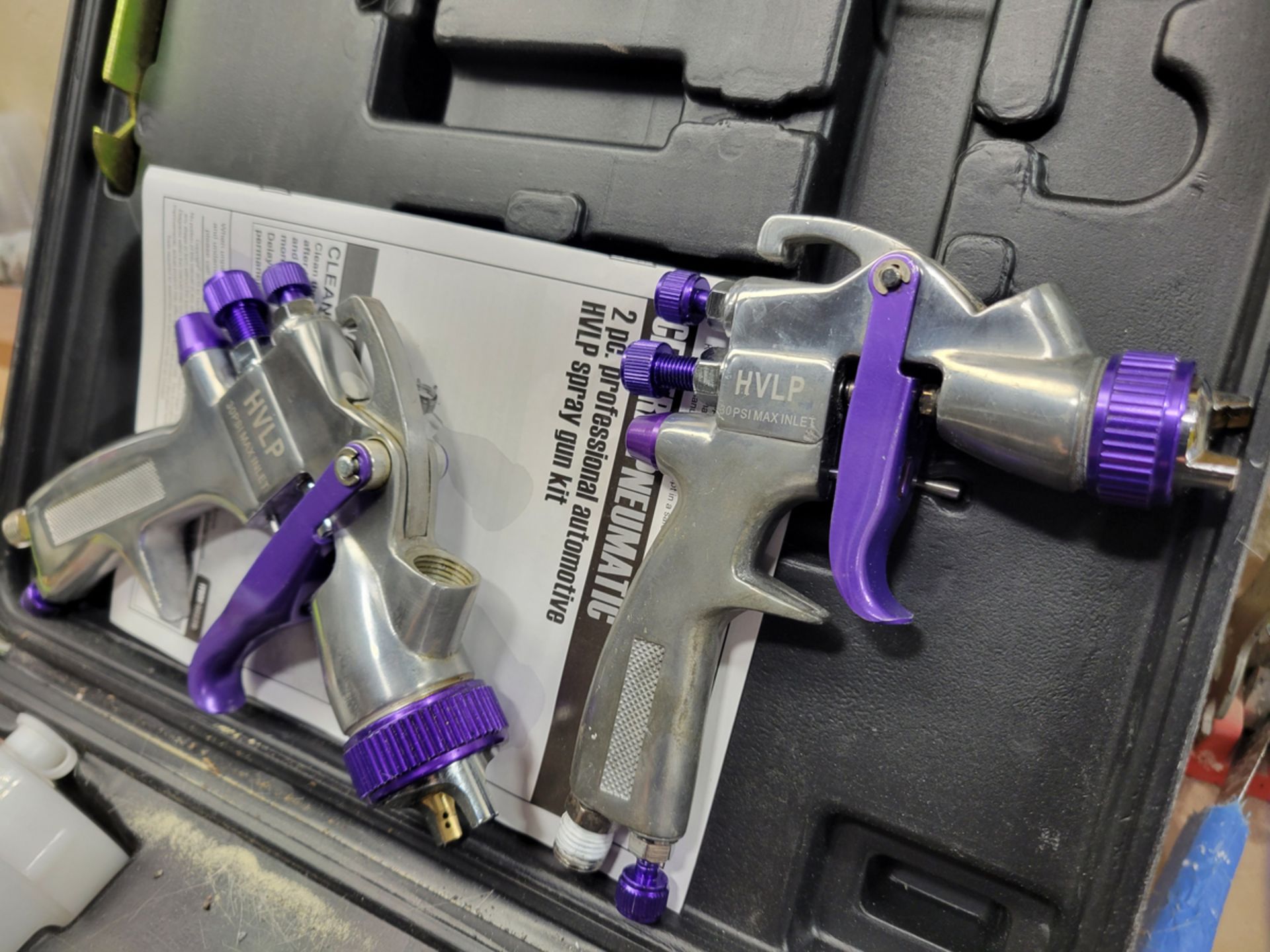 Central Pneumatic 2 Pc . HVLP Spray Gun Kit w/ accessories - Image 2 of 4