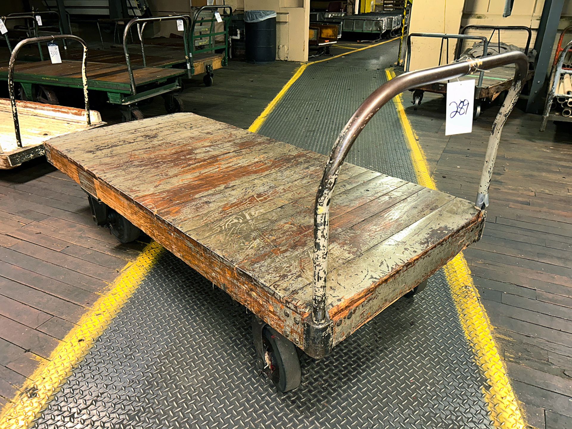 Heavy Duty Wood Push Cart (81""x36"") - Image 2 of 4