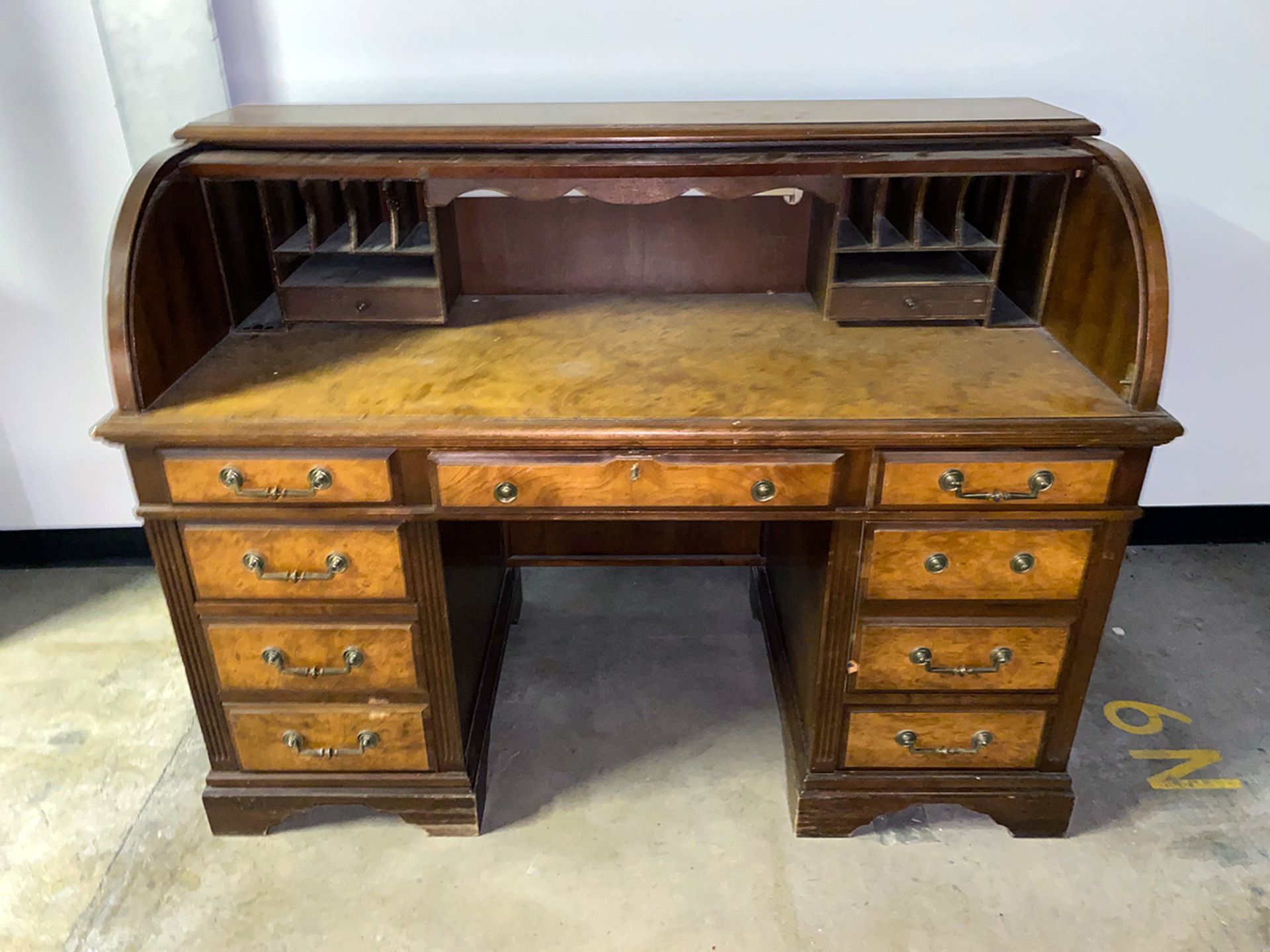 Vintage Jasper Cabinet Company Roll Top Secretary Desk - Image 2 of 12
