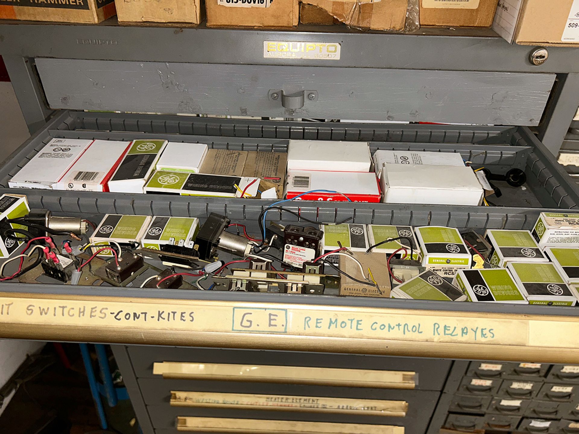 A Group of Ass't Electrical Hardware with 96-Bay Organizer and 13-Drawer Chest - Image 10 of 11