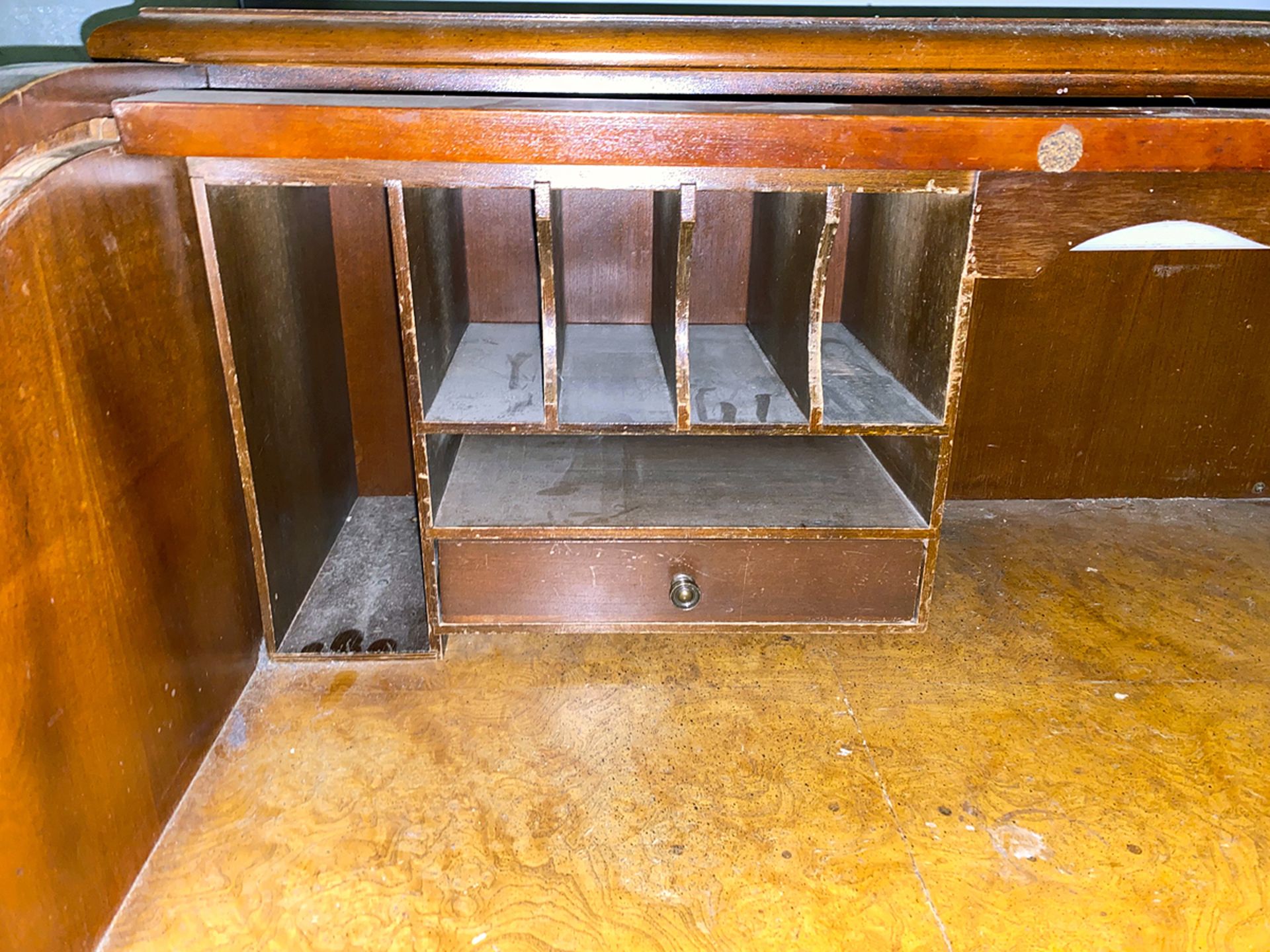 Vintage Jasper Cabinet Company Roll Top Secretary Desk - Image 5 of 12
