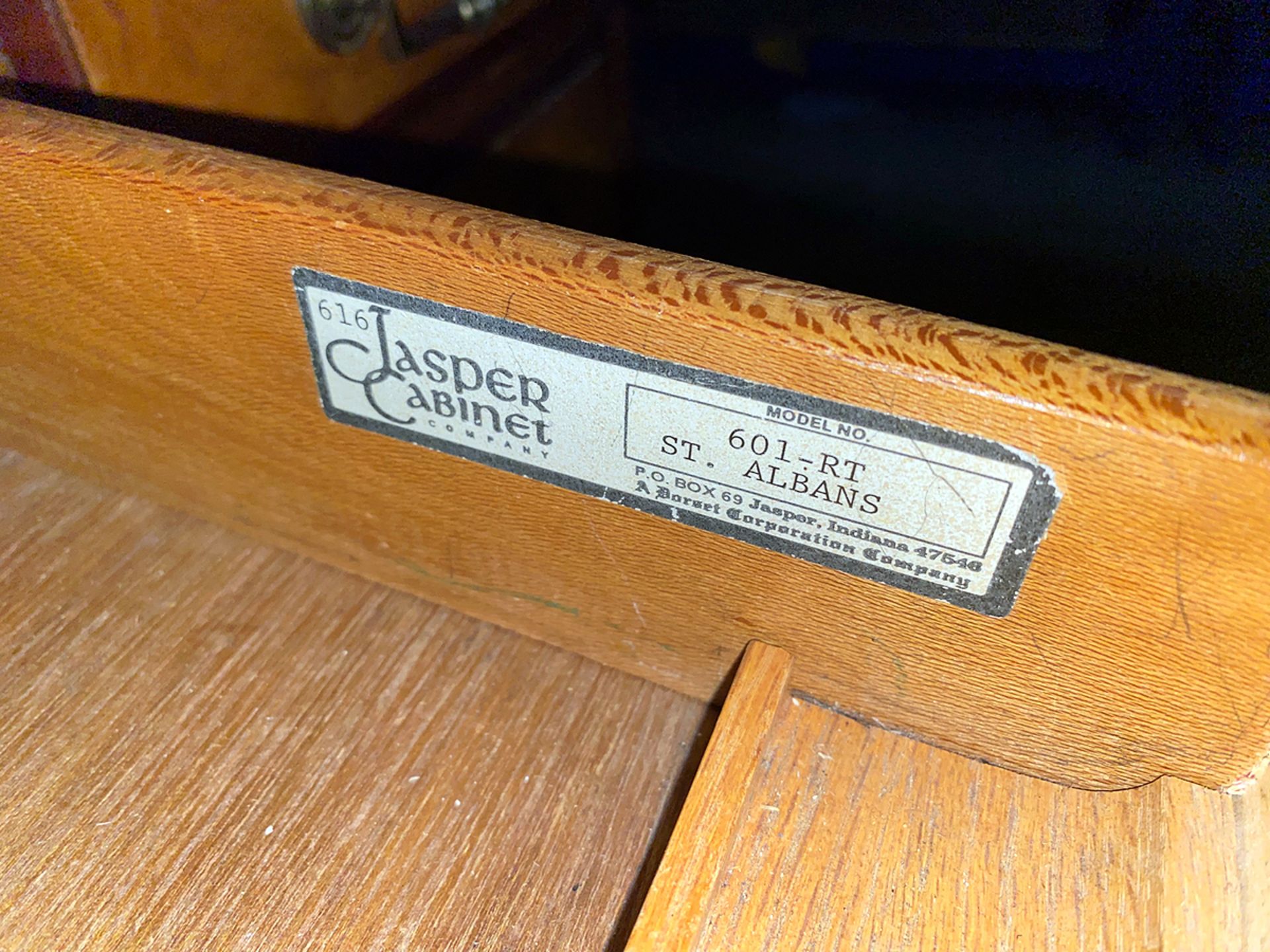Vintage Jasper Cabinet Company Roll Top Secretary Desk - Image 10 of 12