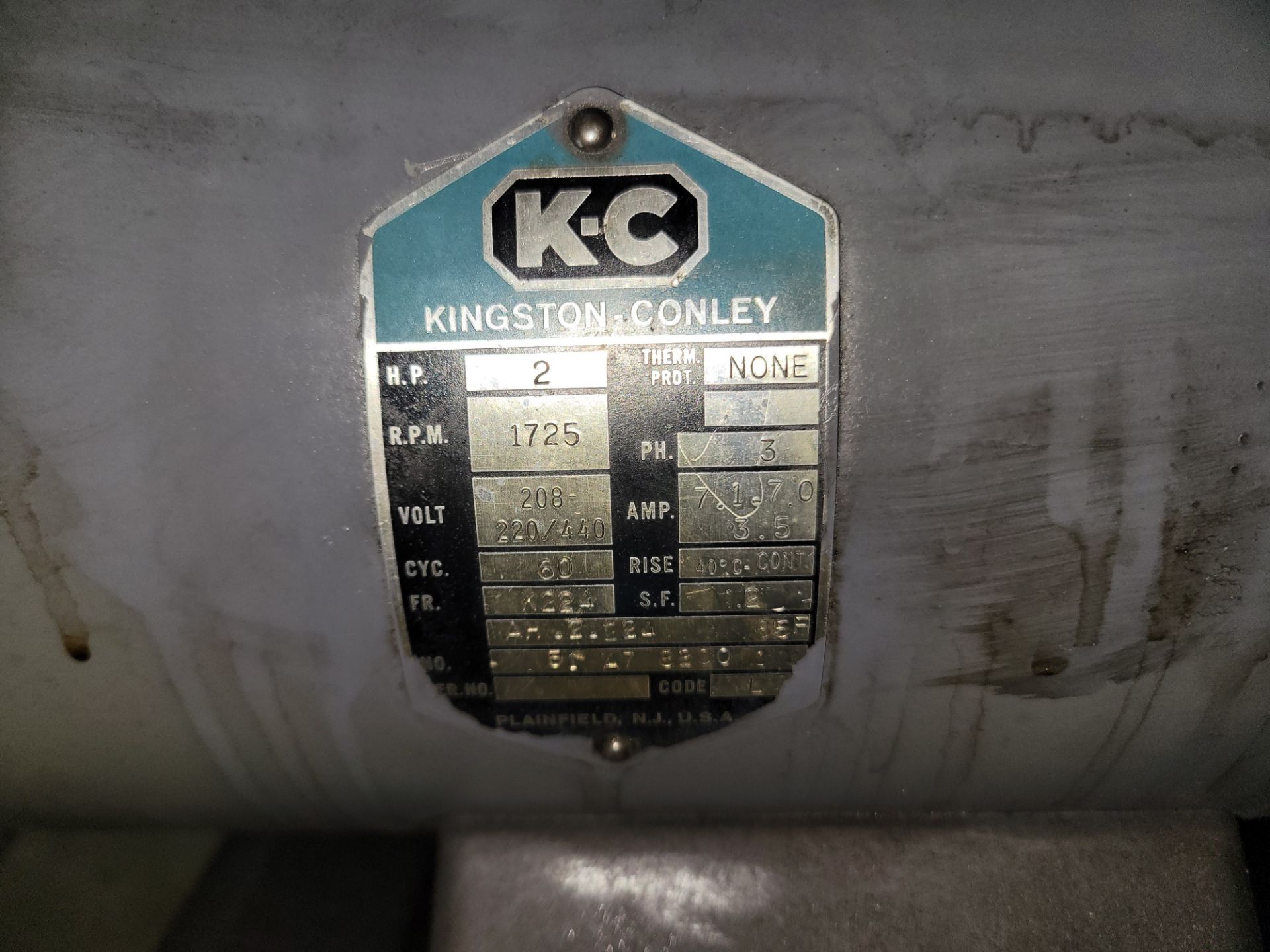 Quincy 60 Gallon Horizontal Air Compressor - Image 7 of 7
