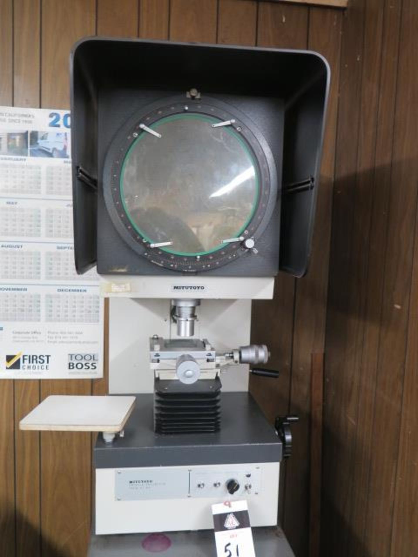 Mitutoyo PJ-300 12” Optical Comparator s/n 7353 w/ Surface and Profile Illumination (SOLD AS-IS - NO