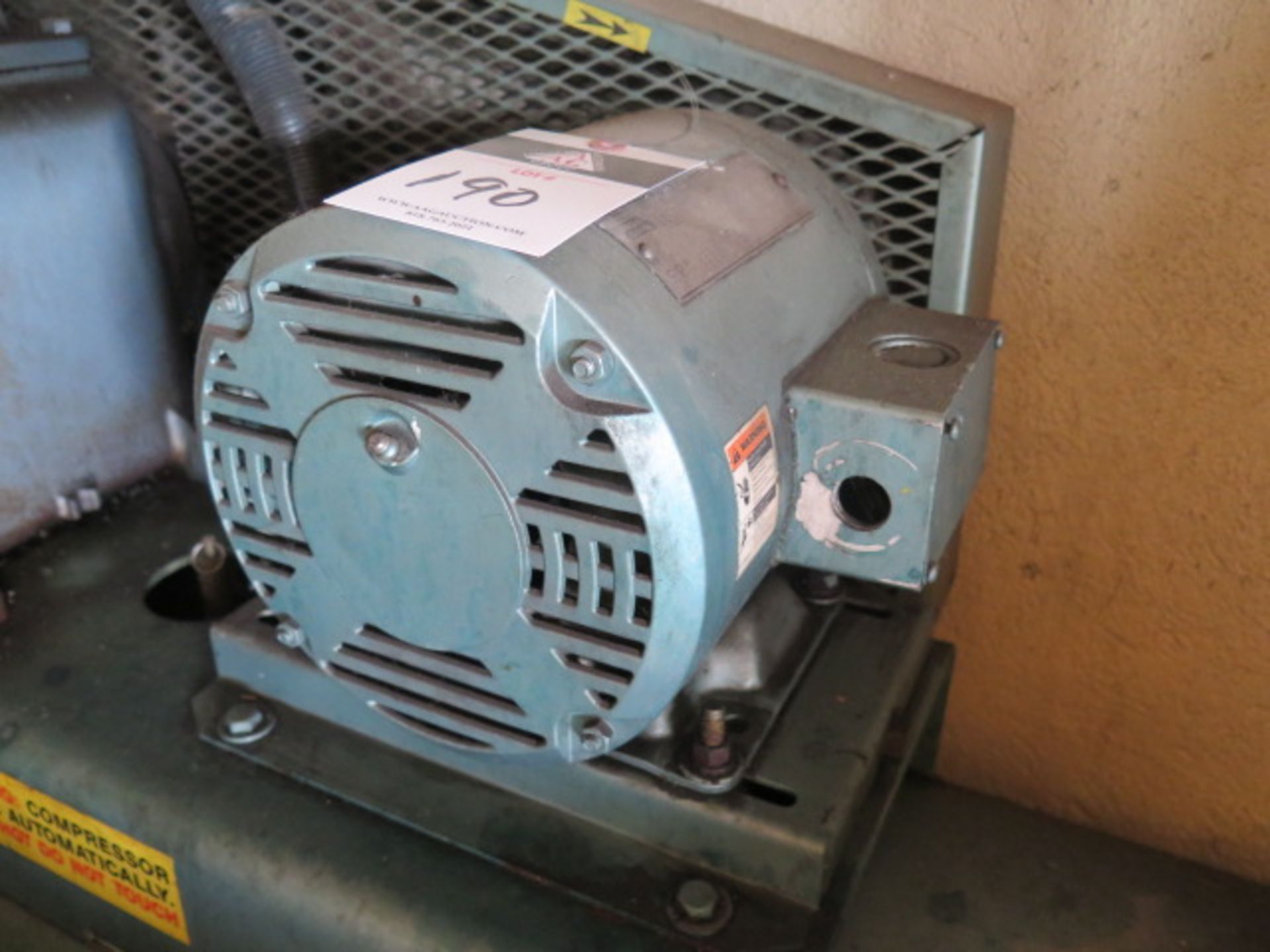 Curtis 5Hp Horizontal Air Compressor w/ 80 Gallon Tank (SOLD AS-IS - NO WARRANTY) - Image 5 of 5
