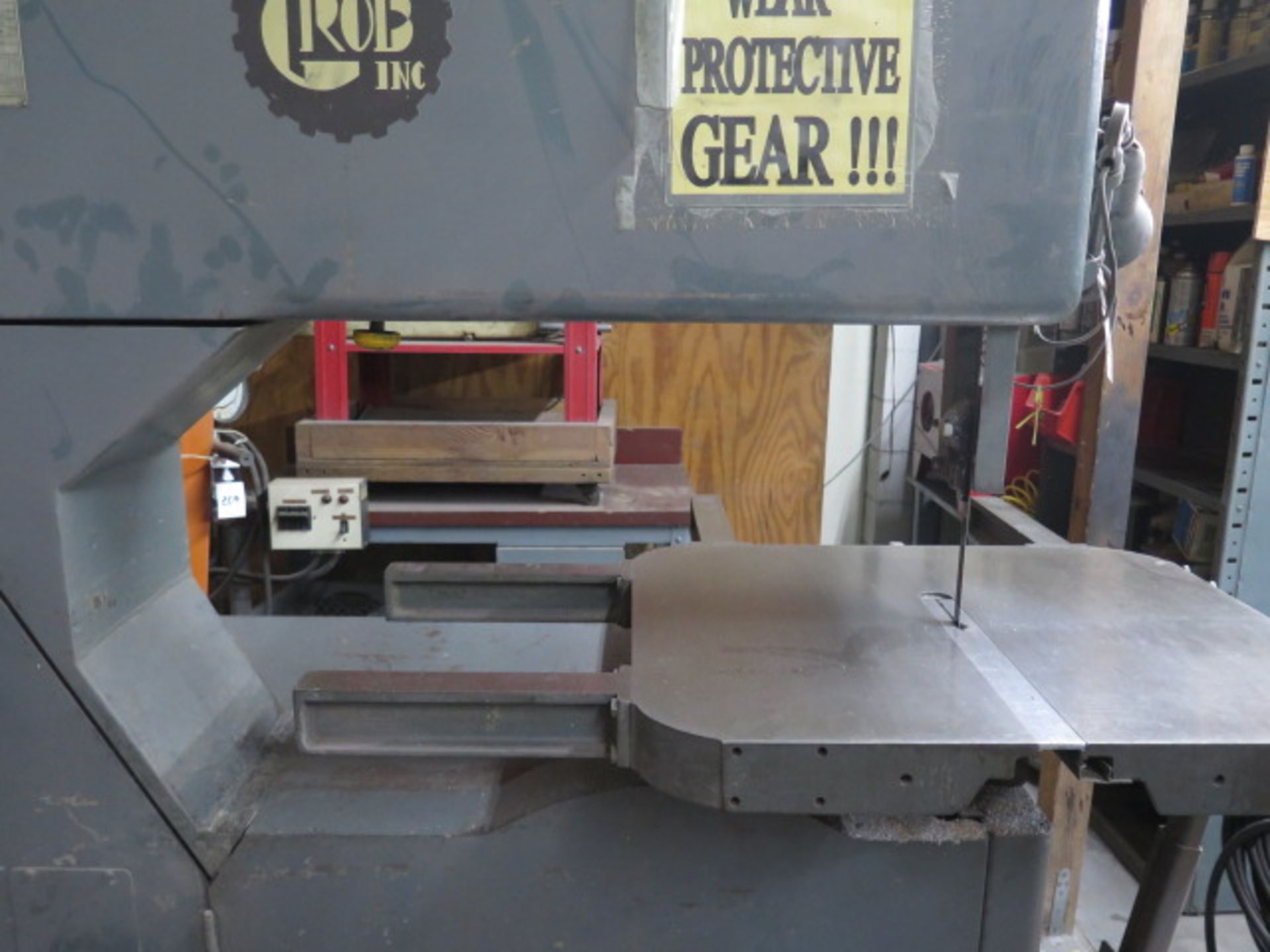 Grob NS36 36” Vertical Band Saw s/n 1029 w/ Blade Welder (SOLD AS-IS - NO WARRANTY) - Image 4 of 7