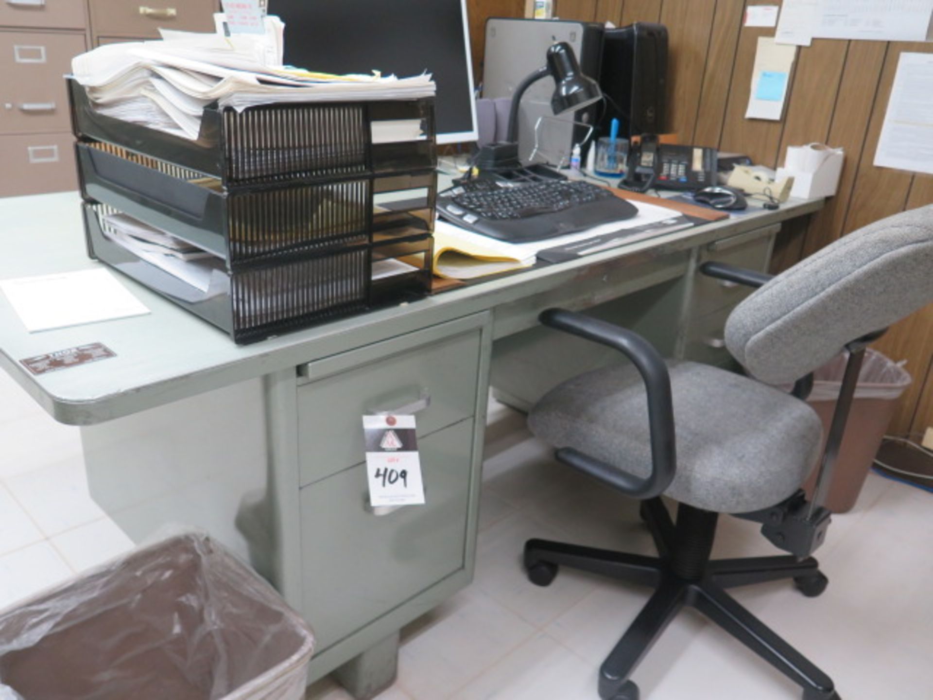 Desks (2) and Credenza (SOLD AS-IS - NO WARRANTY)