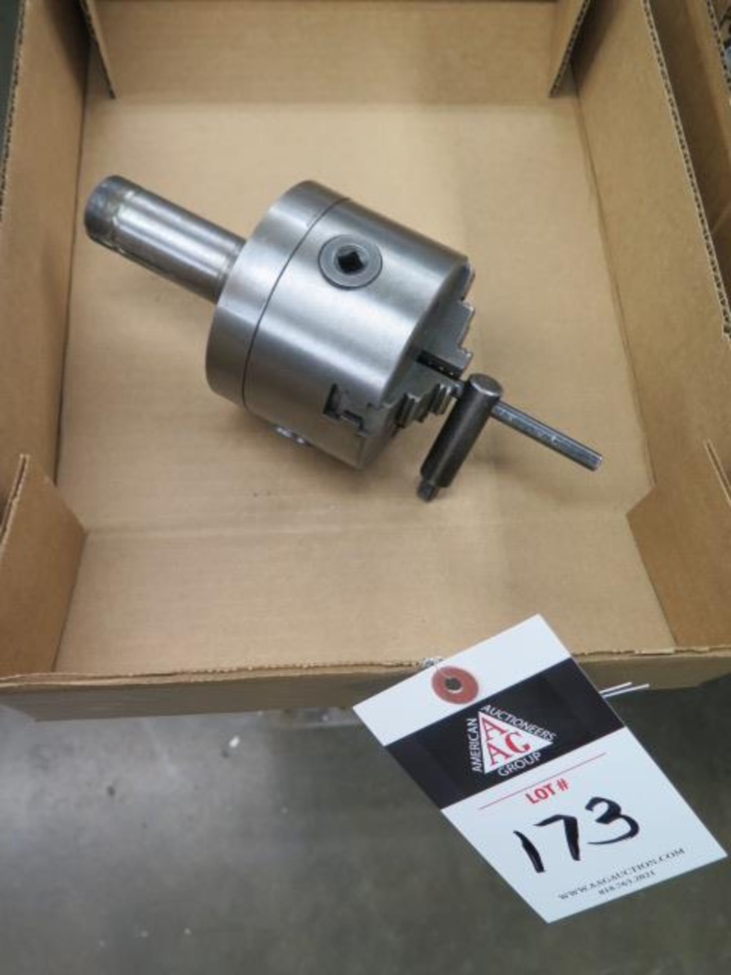4" 3-Jaw Chuck w/ 5C Collet Adaptor (SOLD AS-IS - NO WARRANTY)