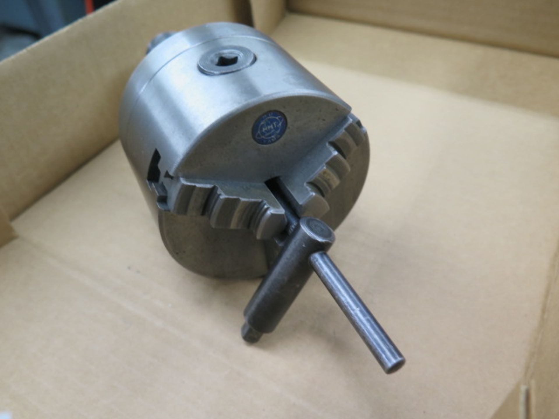 4" 3-Jaw Chuck w/ 5C Collet Adaptor (SOLD AS-IS - NO WARRANTY) - Image 3 of 4