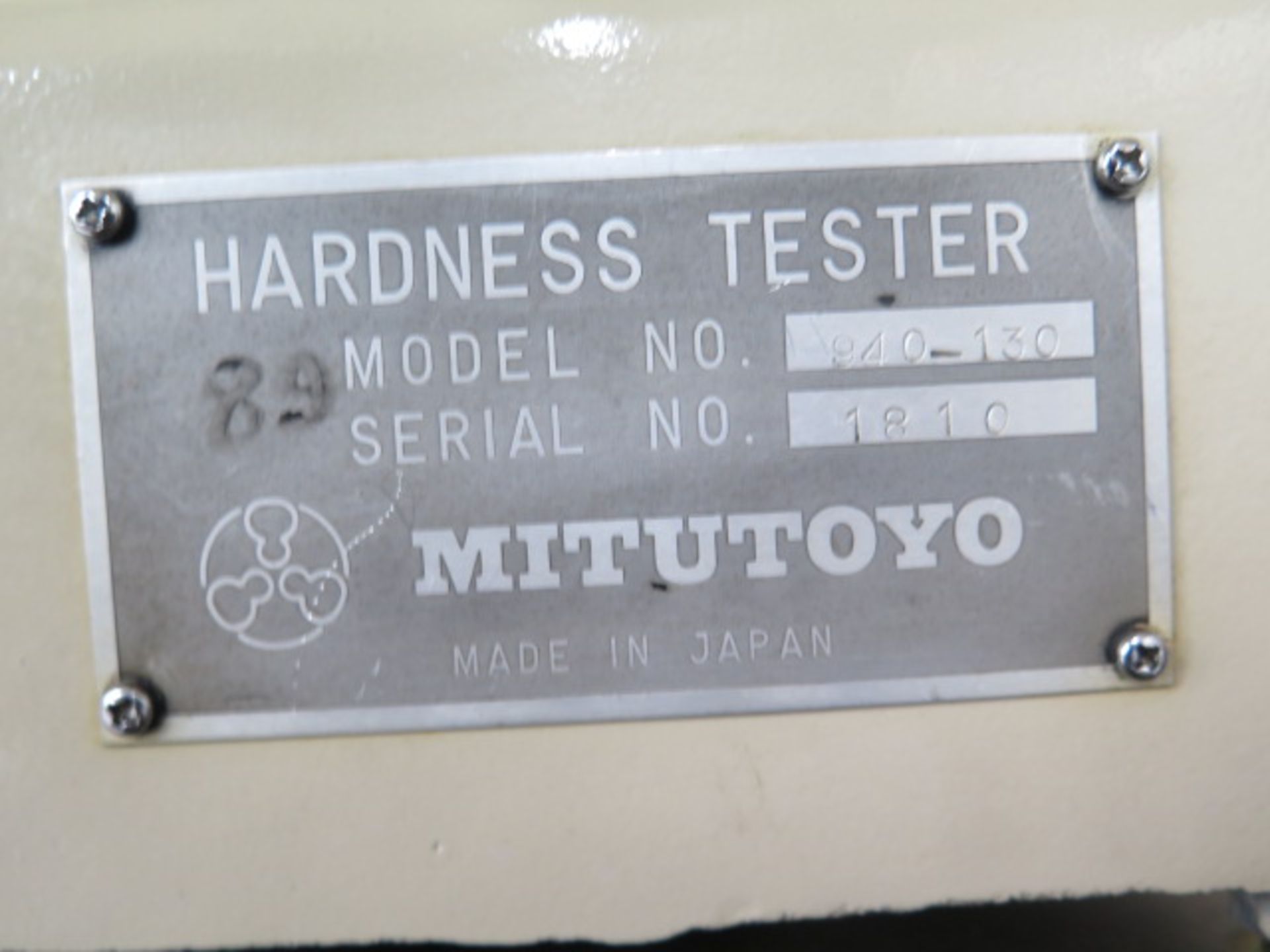 Mitutoyo mdl. 940-130 Rockwell Hardness Tester (SOLD AS-IS - NO WARRANTY) - Image 4 of 18