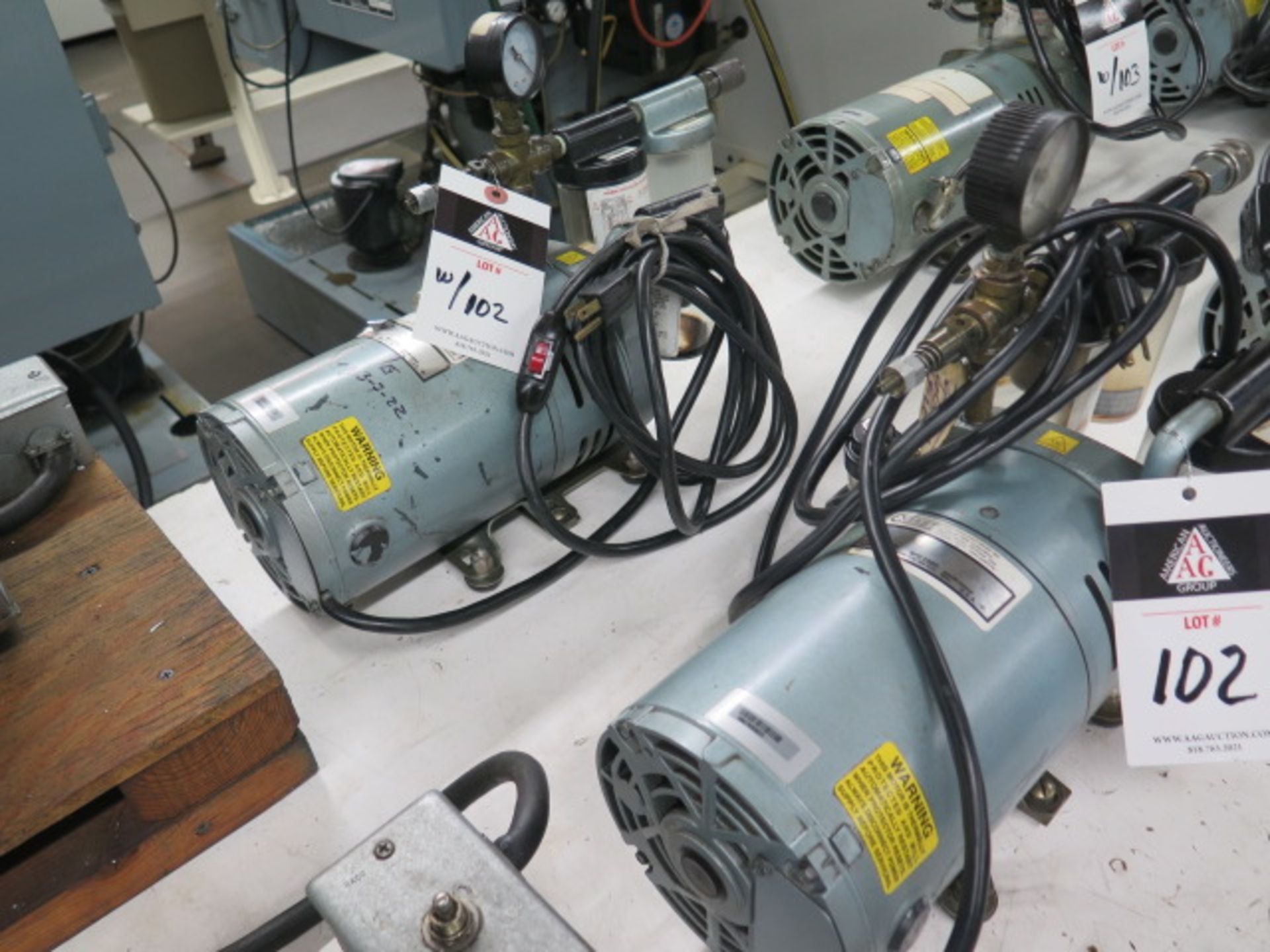 Gast Vacuum Pumps (2) (SOLD AS-IS - NO WARRANTY) - Image 2 of 6