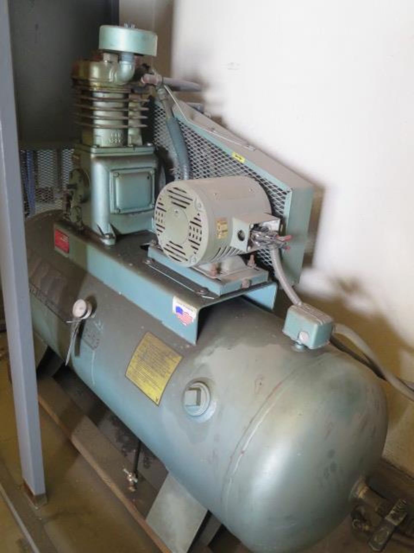 Curtis 5Hp Horizontal Air Compressor w/ 80 Gallon Tank (SOLD AS-IS - NO WARRANTY) - Image 2 of 5