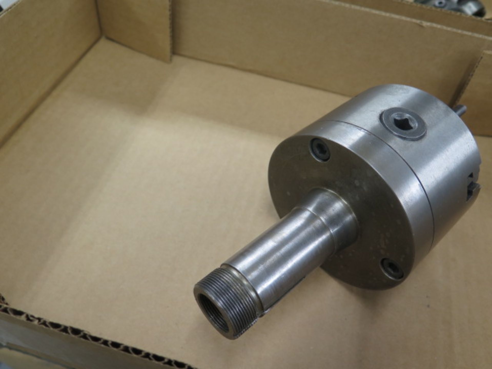 4" 3-Jaw Chuck w/ 5C Collet Adaptor (SOLD AS-IS - NO WARRANTY) - Image 4 of 4