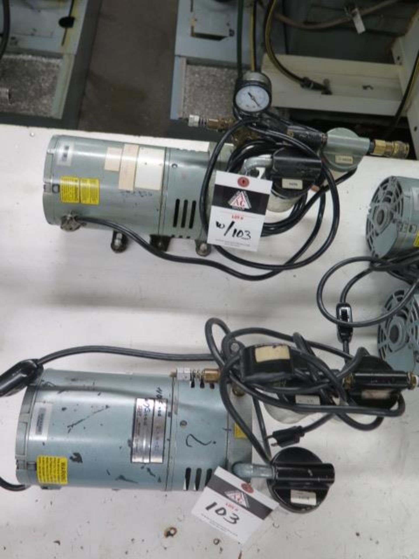 Gast Vacuum Pumps (2) (SOLD AS-IS - NO WARRANTY) - Image 2 of 6