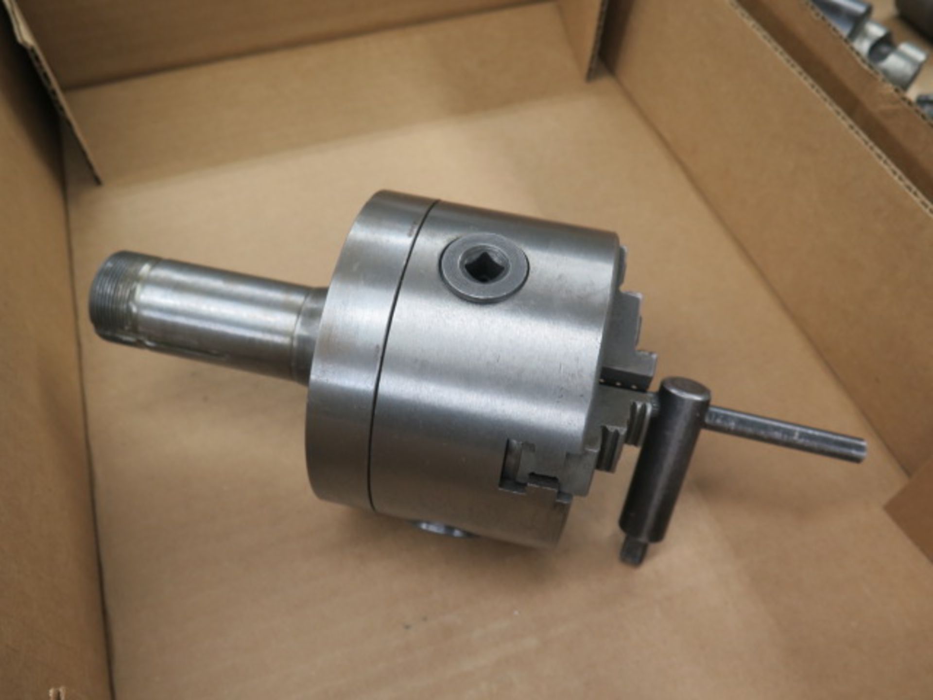 4" 3-Jaw Chuck w/ 5C Collet Adaptor (SOLD AS-IS - NO WARRANTY) - Image 2 of 4