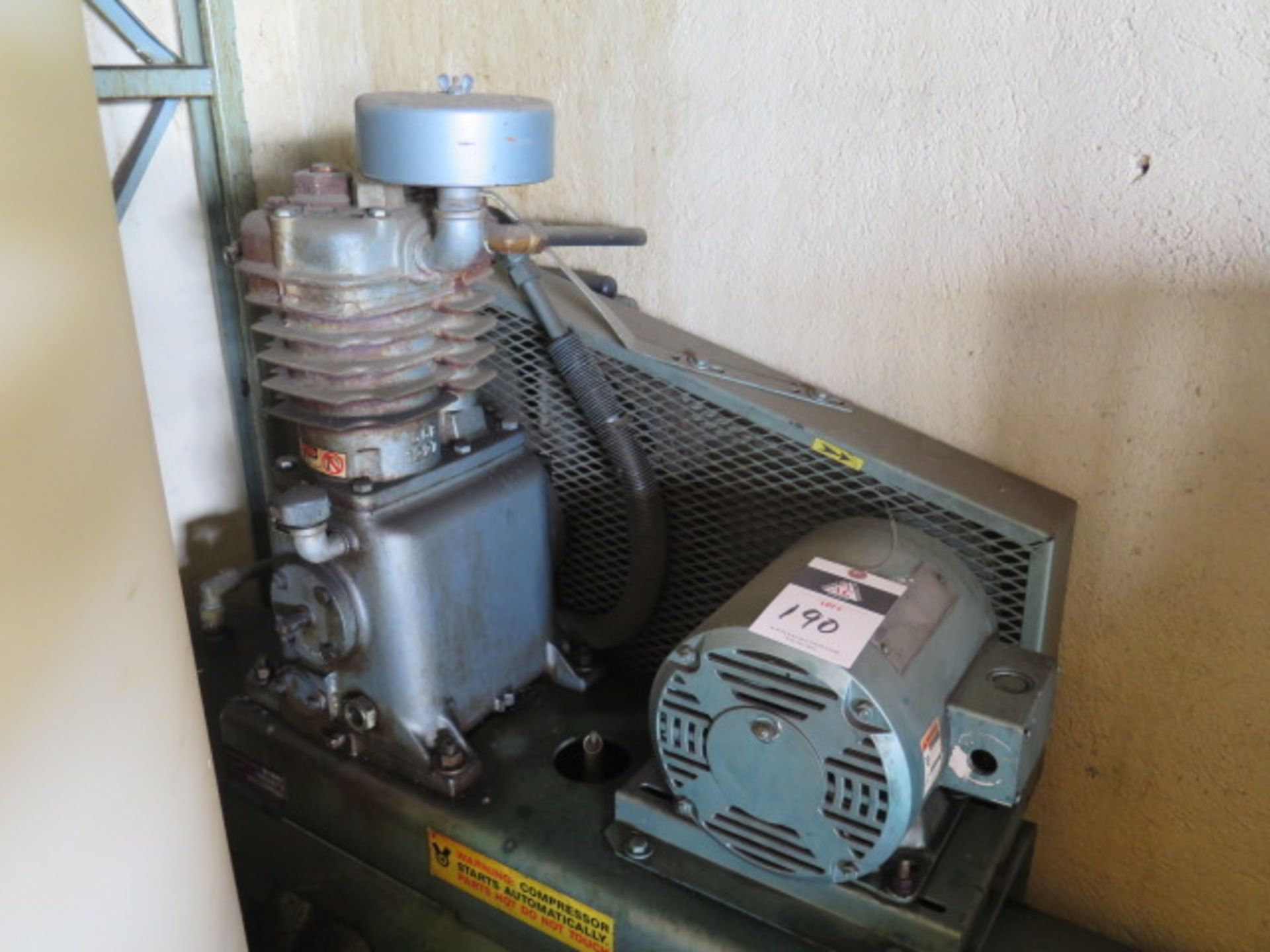 Curtis 5Hp Horizontal Air Compressor w/ 80 Gallon Tank (SOLD AS-IS - NO WARRANTY) - Image 2 of 5